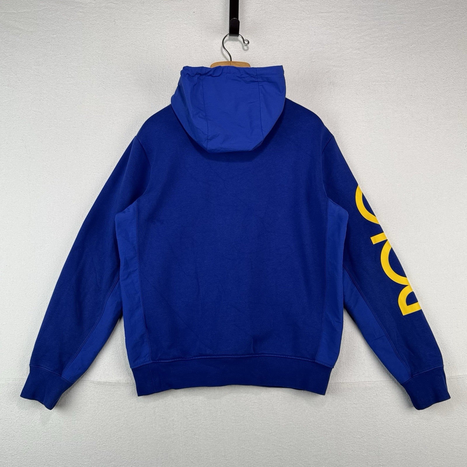 Polo Ralph Lauren Men’s M Logo Spectre Pullover Fleece Hoodie Quarter Zip Blue