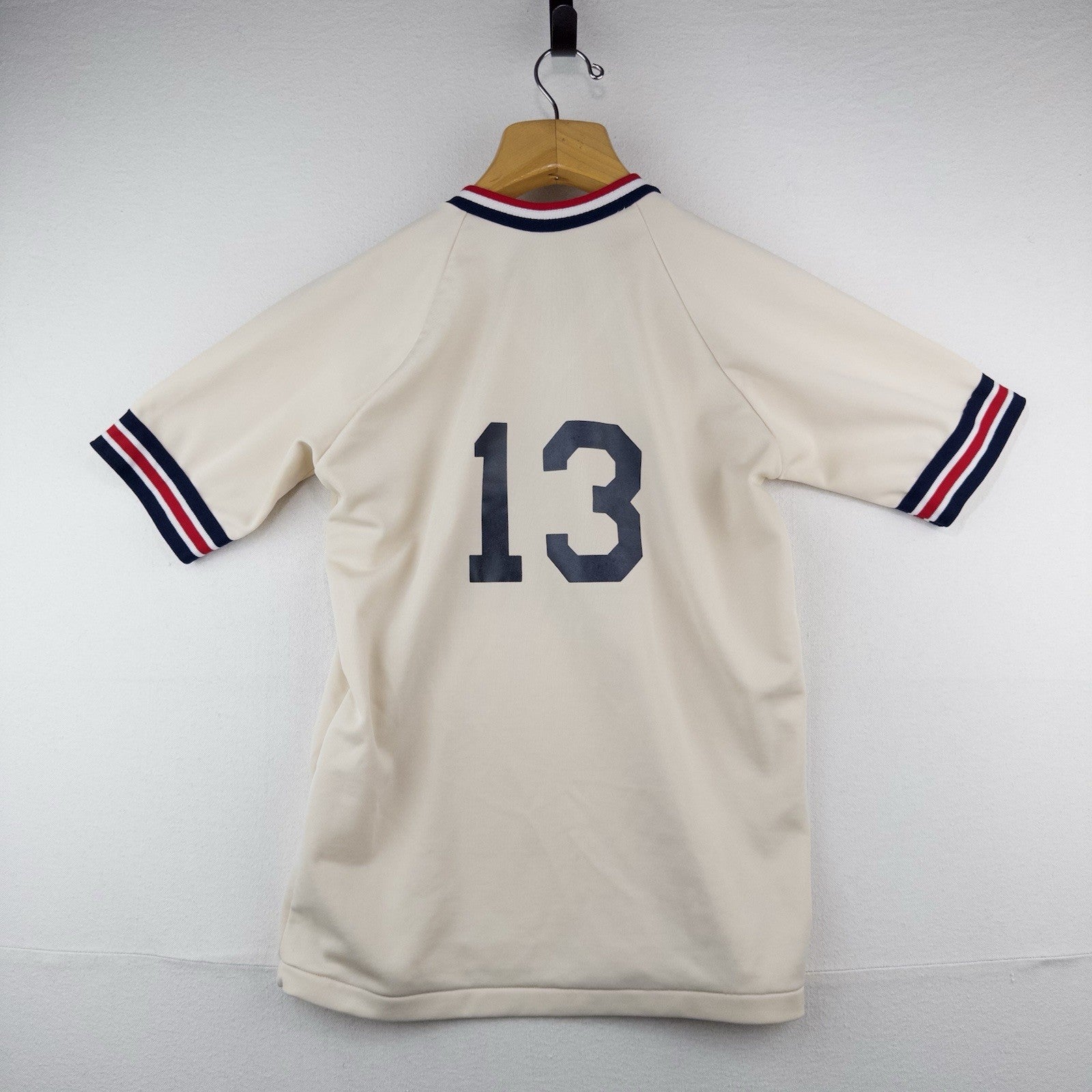 70s Vtg “Snuff And Stuff” Ringer Baseball Tee T-shirt Men’s L Red White Blue