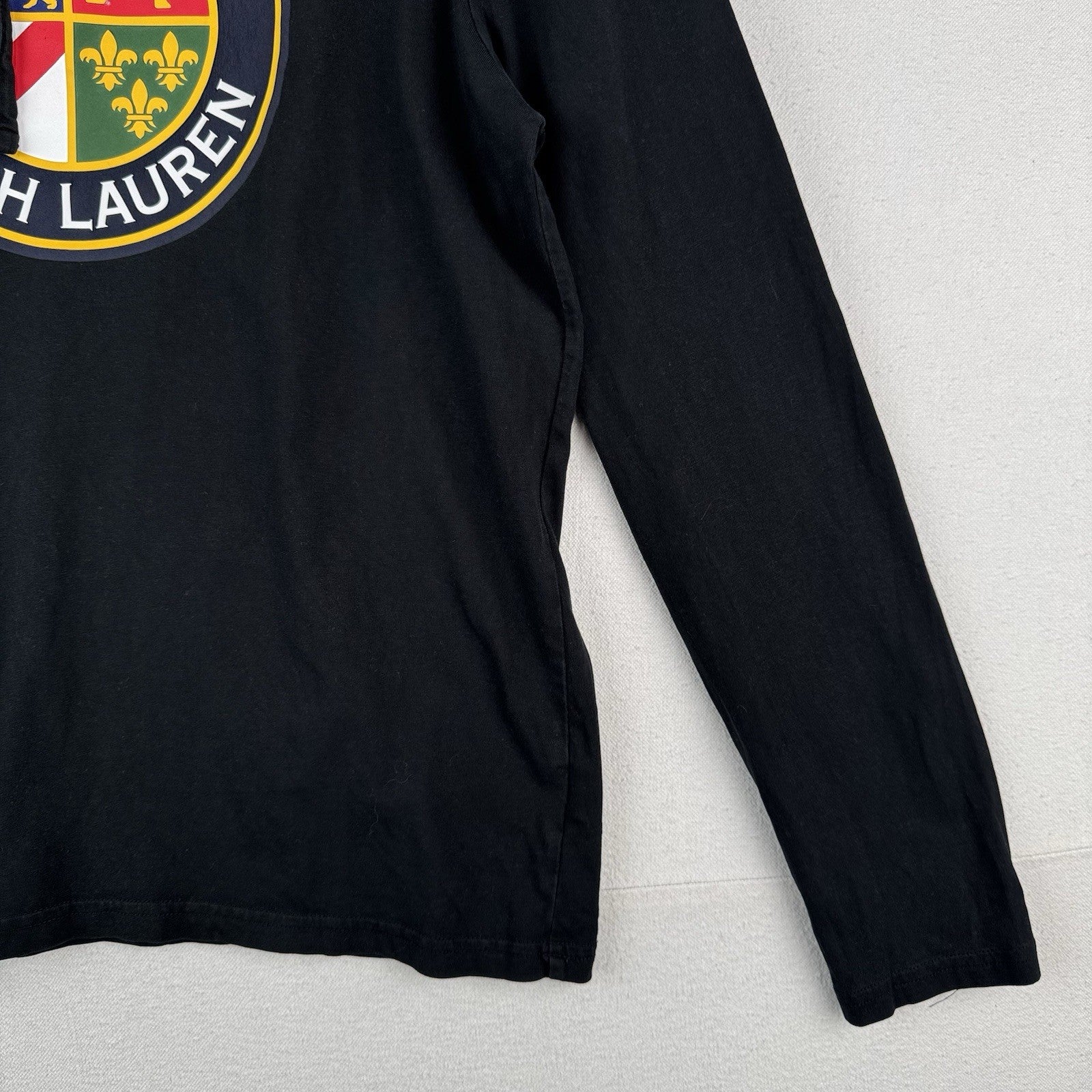 Polo Ralph Lauren Big Crest Lightweight Black Hoodie Men’s M Classic Fit *Read