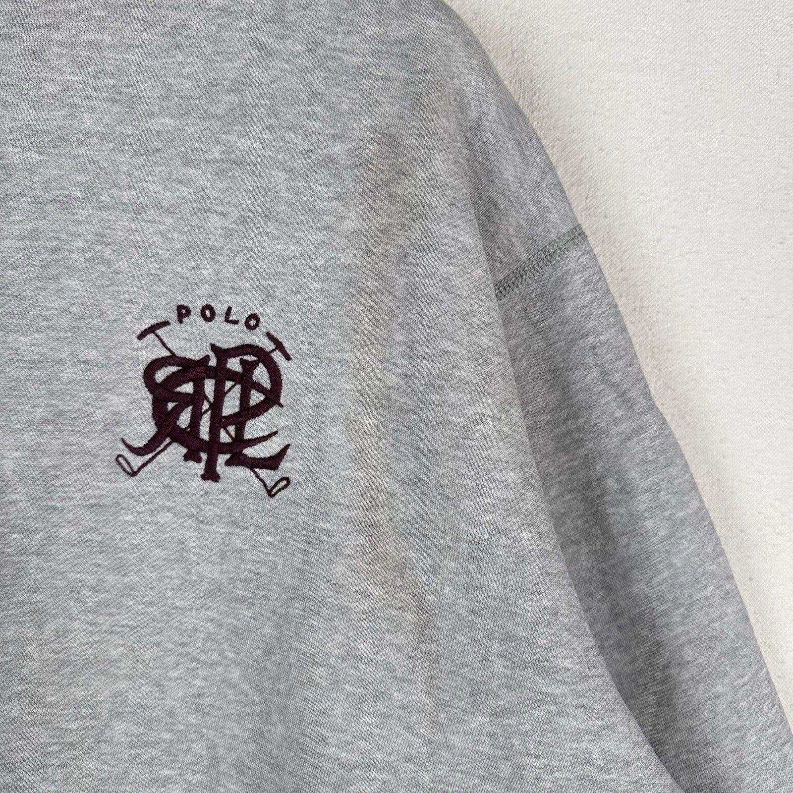 80’s Vintage Ralph Lauren Men’s XL Scribble Logo Sweatshirt Turtleneck *Read