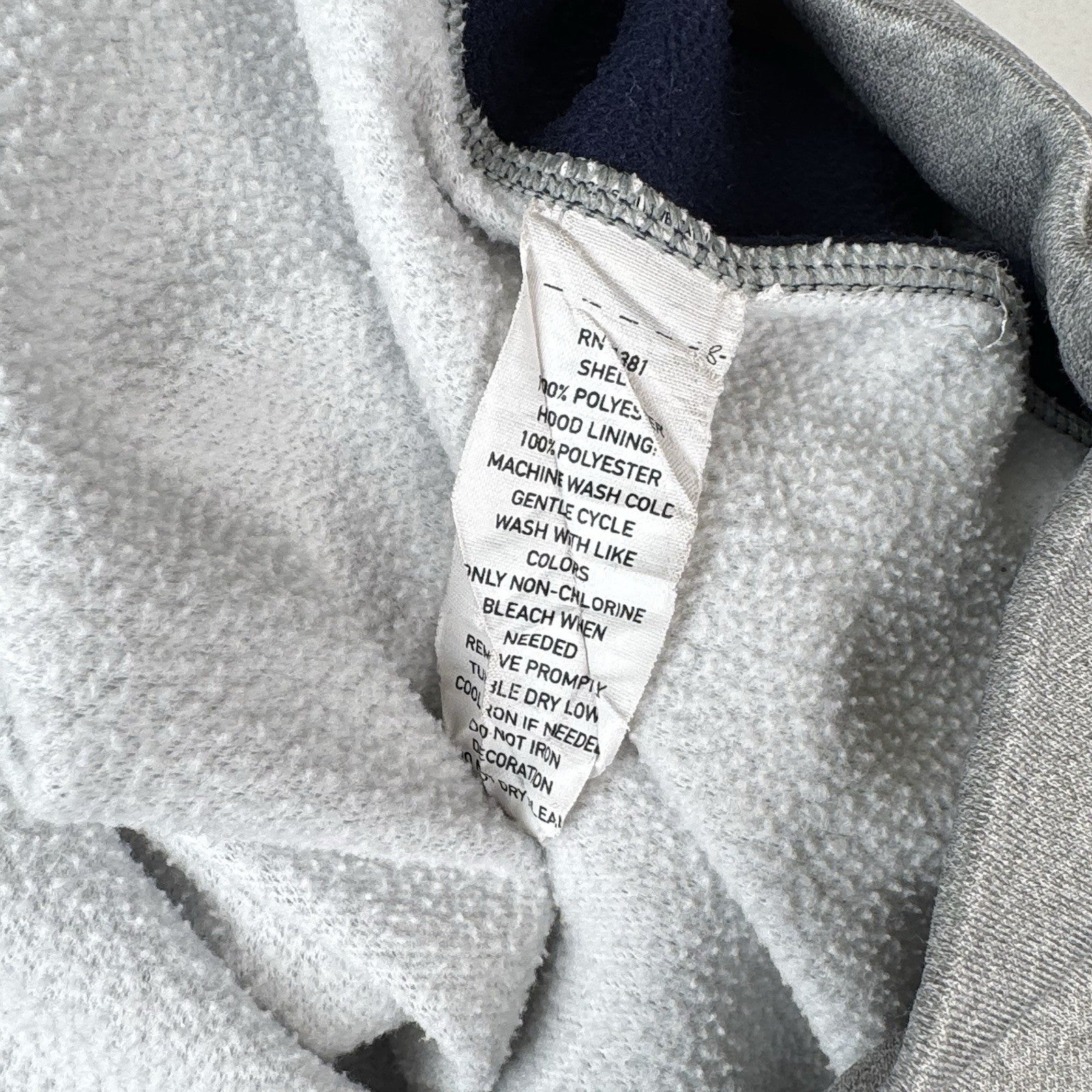 Ralph Lauren Polo Sport Hooded Gray Fleece Sweatshirt Mens Large