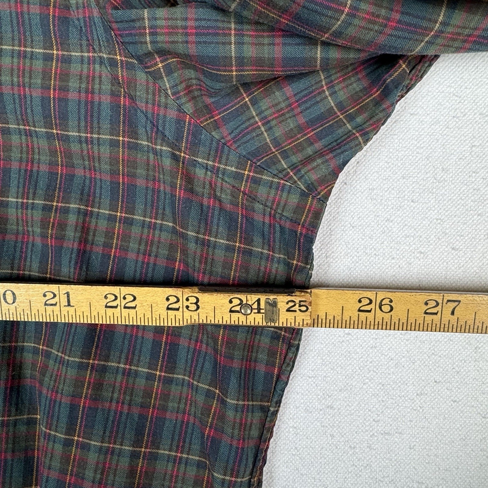 Polo Ralph Lauren Plaid Oxford Button Shirt Men's XL Hunter Green Blue Red