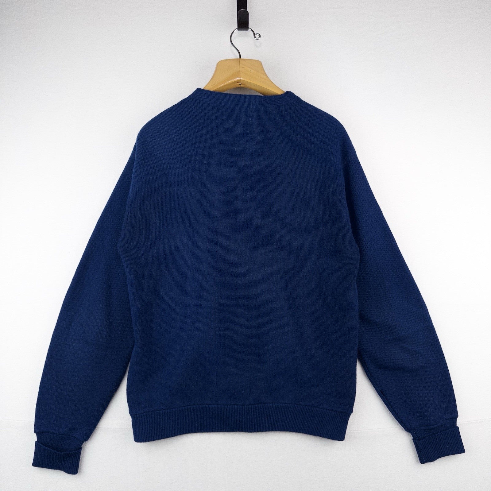70’s Vtg Lord Clayton Virgin Acrylic Cardigan Navy Blue Men’s Medium (40)
