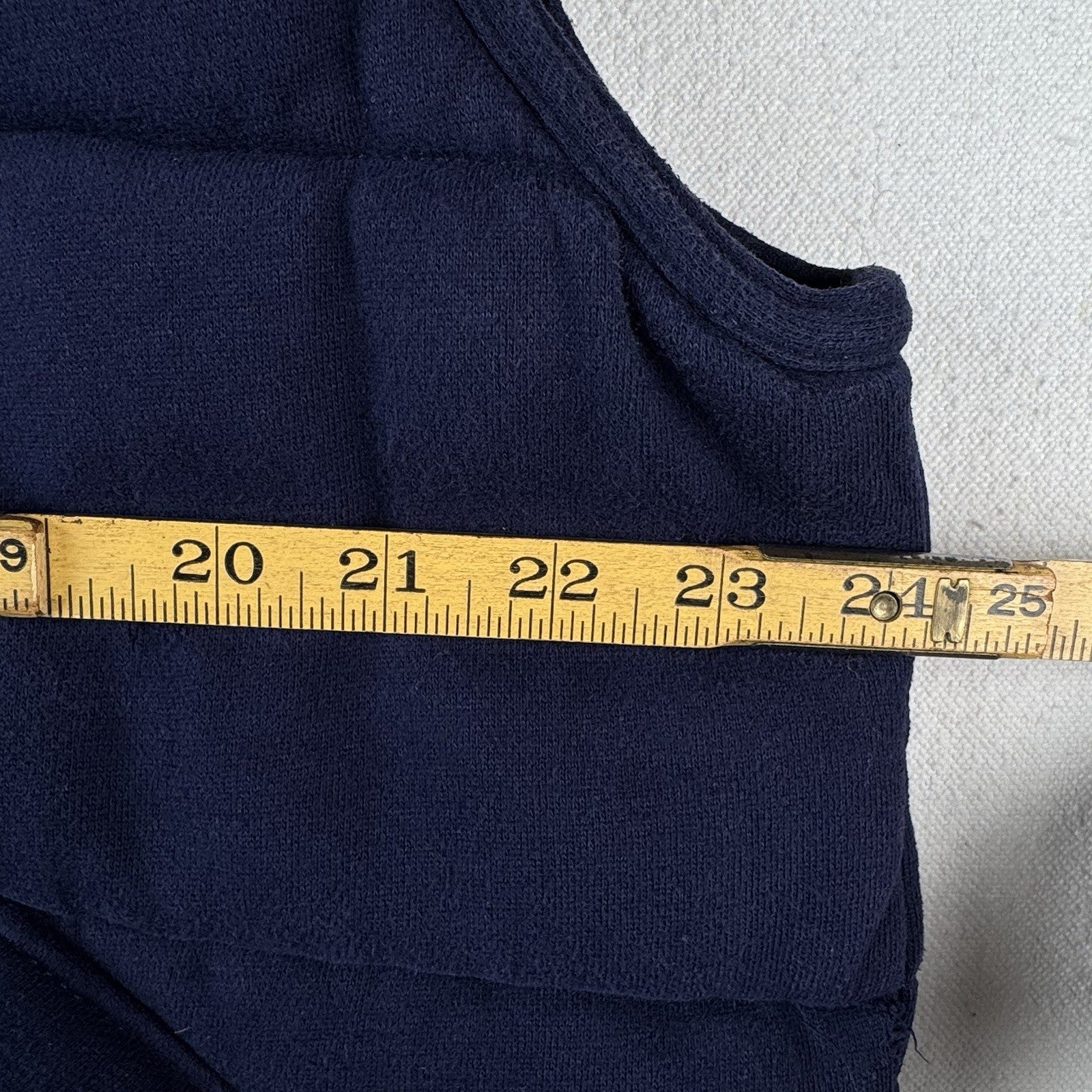 90’s Vintage Polo Ralph Lauren Mens XL Cotton Puffer Vest Jacket Navy Blue *Read