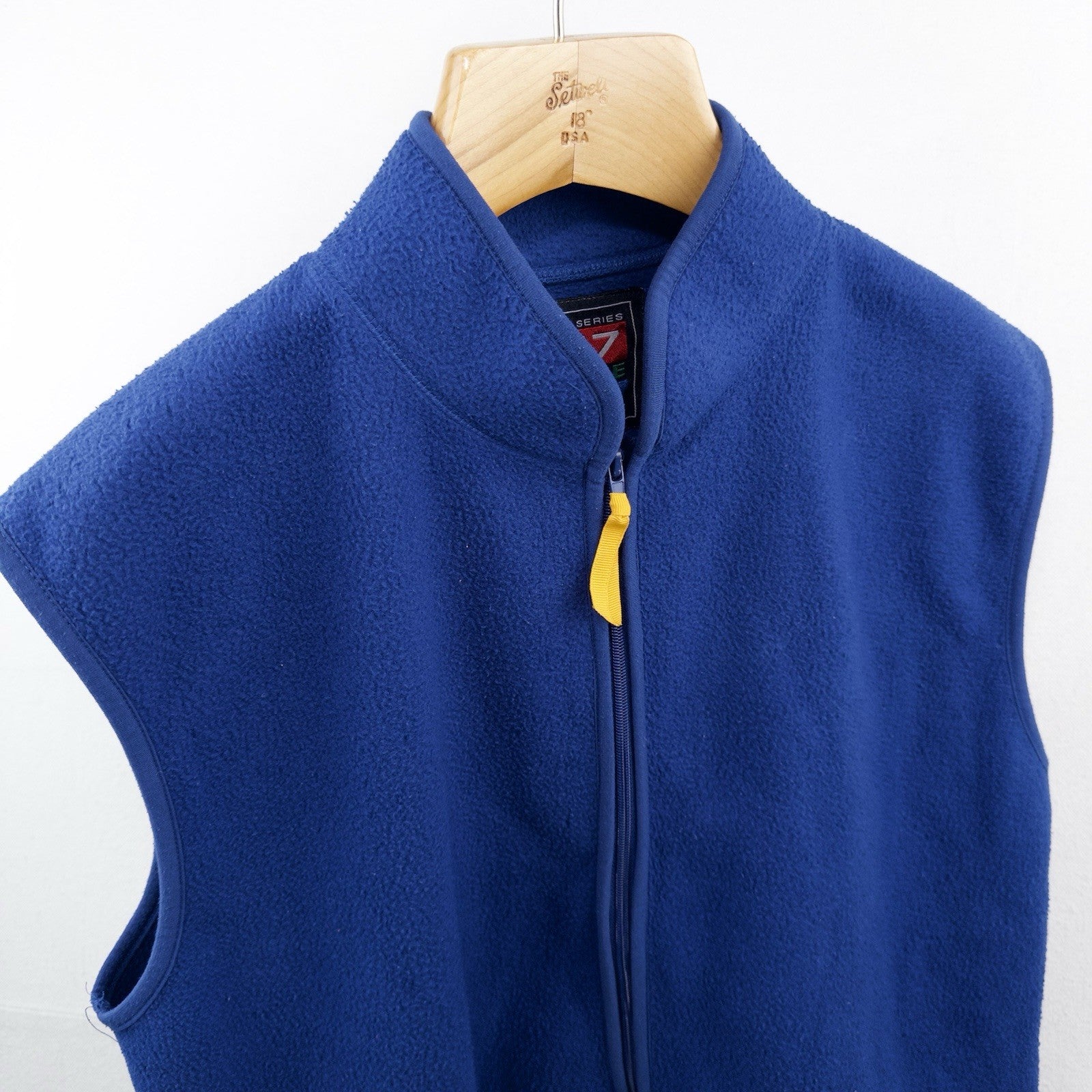 90’s Vtg GAP Alpine Racing Series 317 Cobalt Blue Fleece Vest Men’s Medium