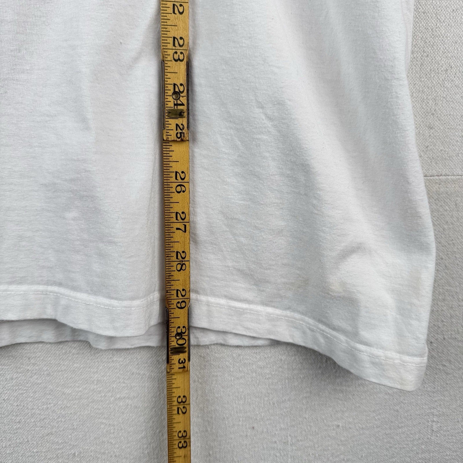 90s Vintage Polo Ralph Lauren T Shirt XL College Spell Out White