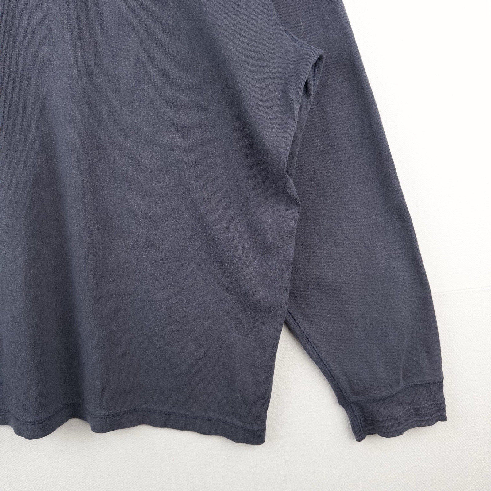 90’s Vtg Polo Ralph Lauren 2-button Henley Long Sleeve Blue Tee Shirt Mens 2XL