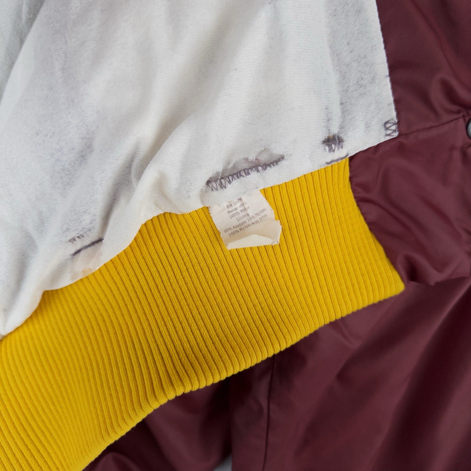 70’s Vtg Champion Eureka College Nylon Varsity Jacket Medium Snap Front Made USA