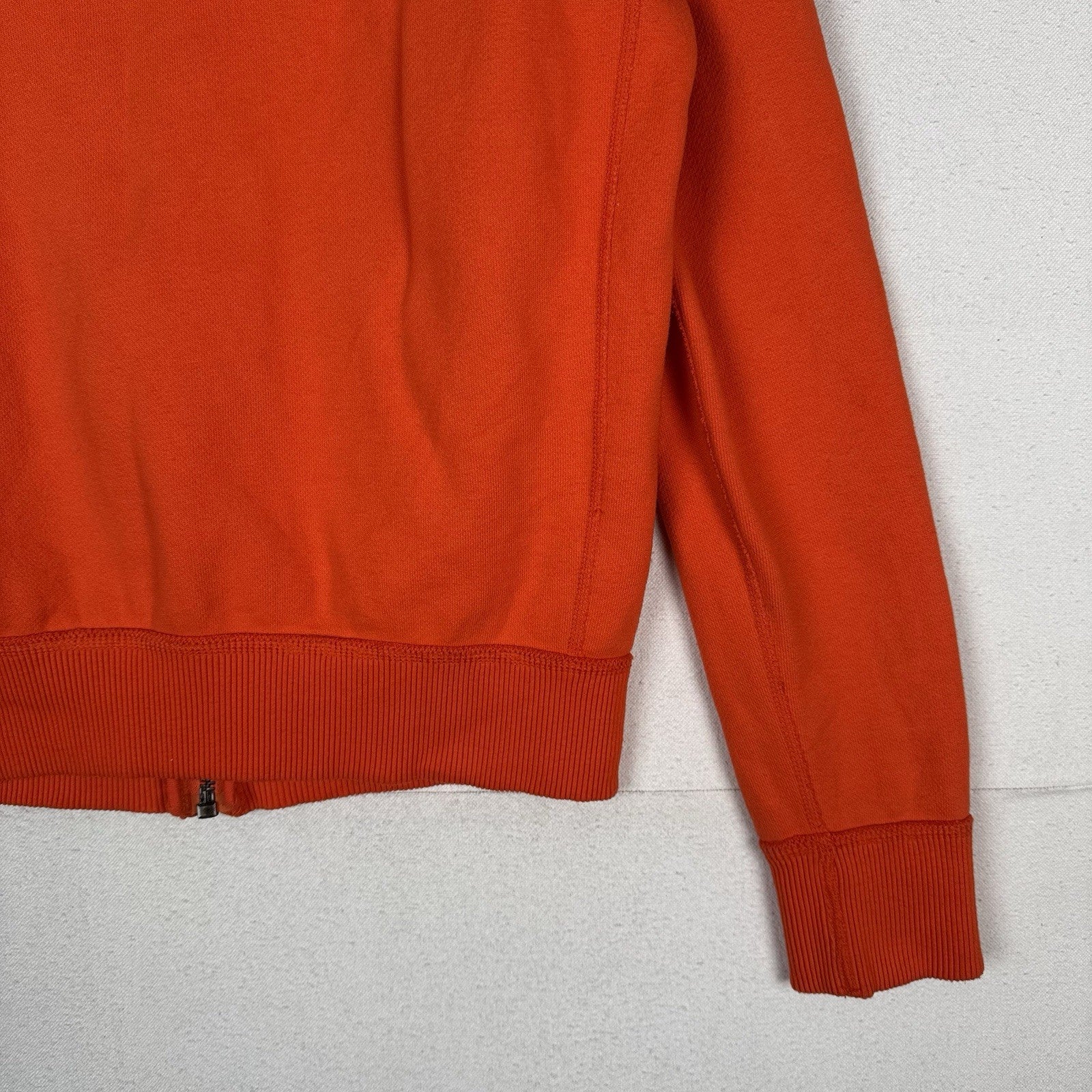 Vintage Abercrombie & Fitch NY Muscle High Cotton Zip Hoodie Orange Large