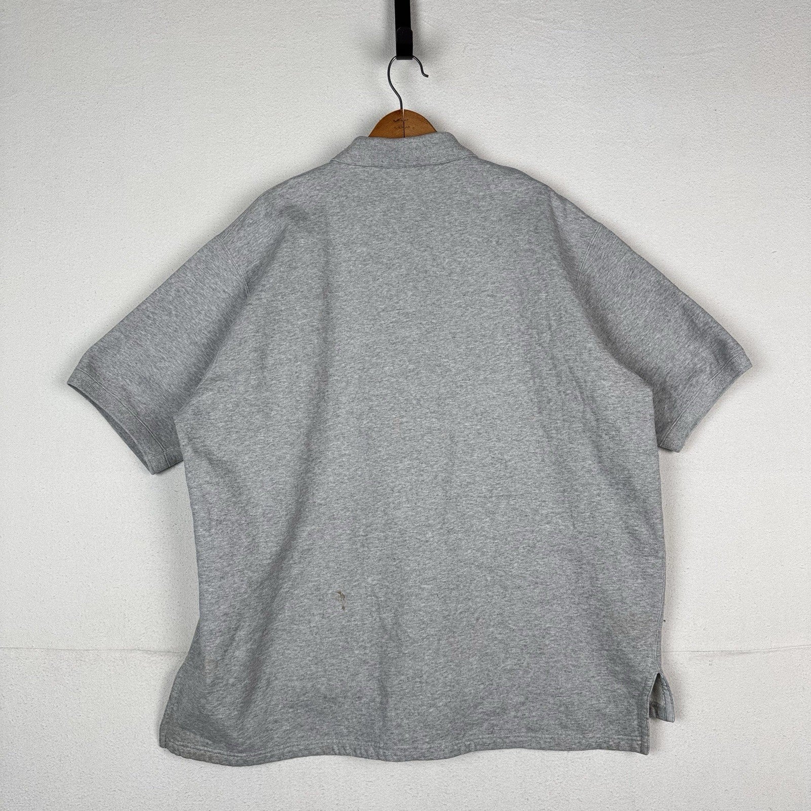 Vintage 90’s Polo Ralph Lauren Collared Short Sleeve Sweatshirt Men's L Gray