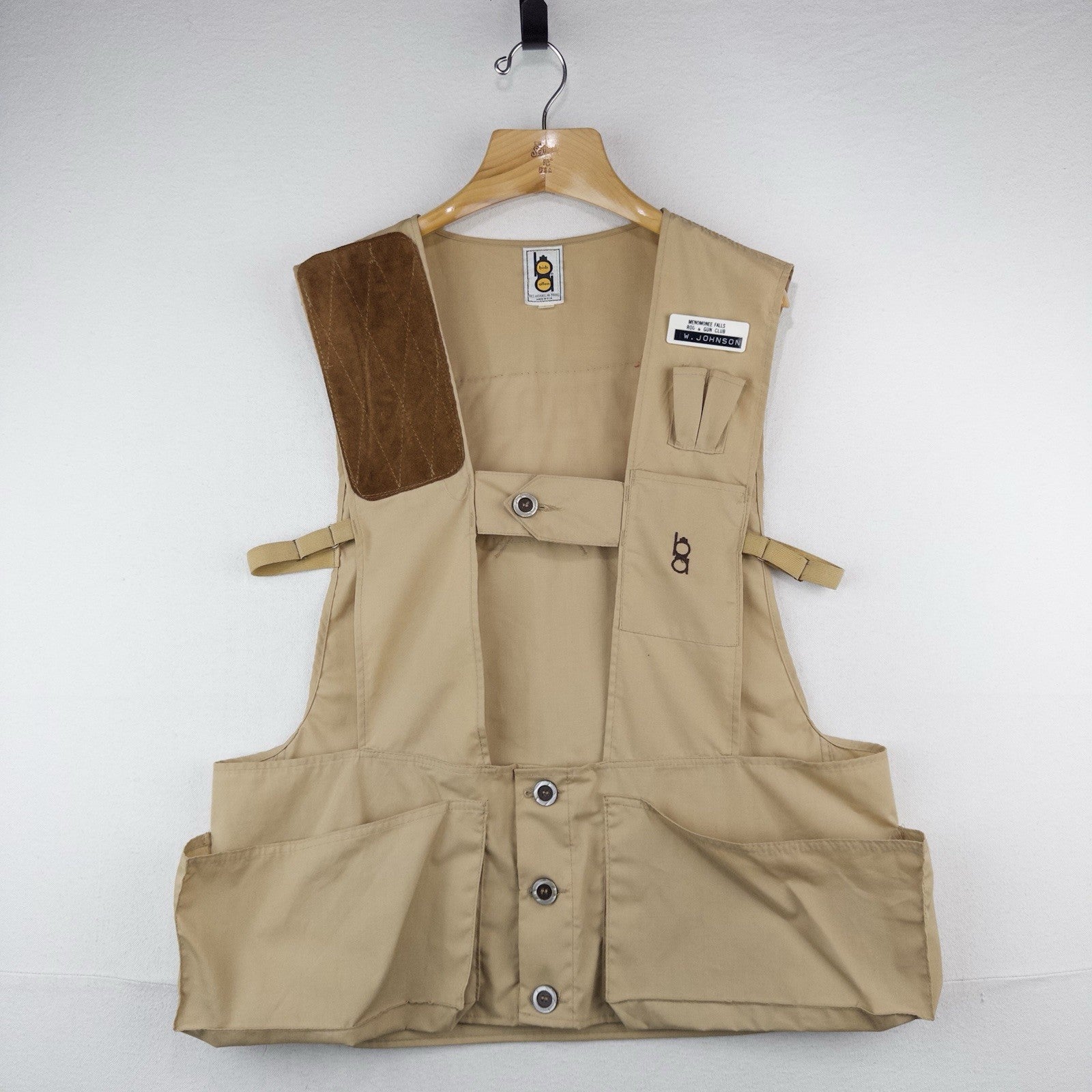 50’s Vtg Bob Allen Sportswear Shooting Vest Men’s Large Back Patch
