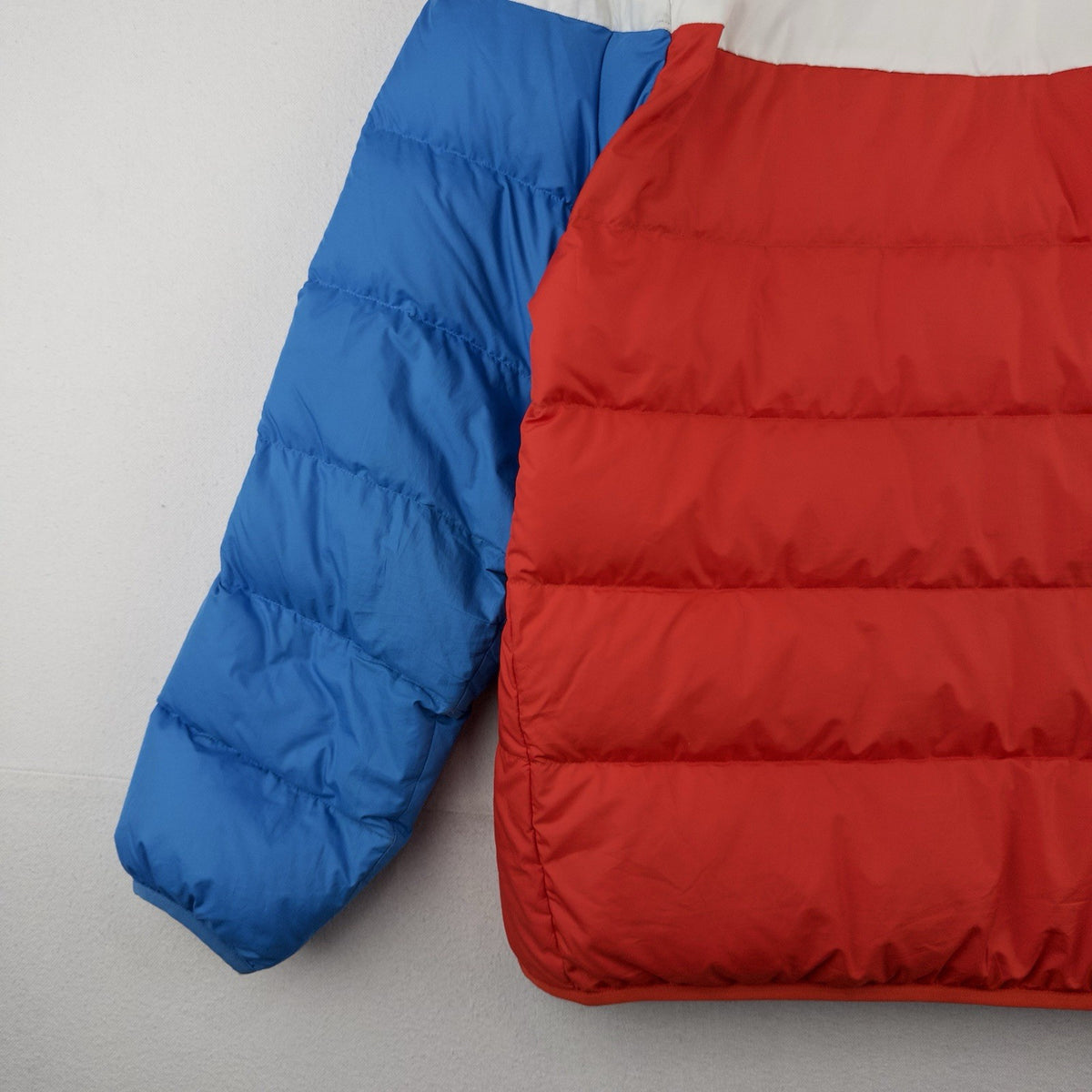 Nike Sportswear Windrunner Down Puffer Jacket Men’s Large Blue White Colorblock