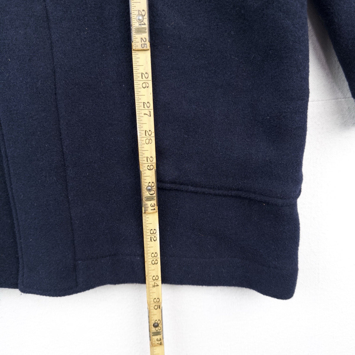 Polo Ralph Lauren Toggle Duffle Hooded Wool Peacoat Navy Blue Youth XL 18-20