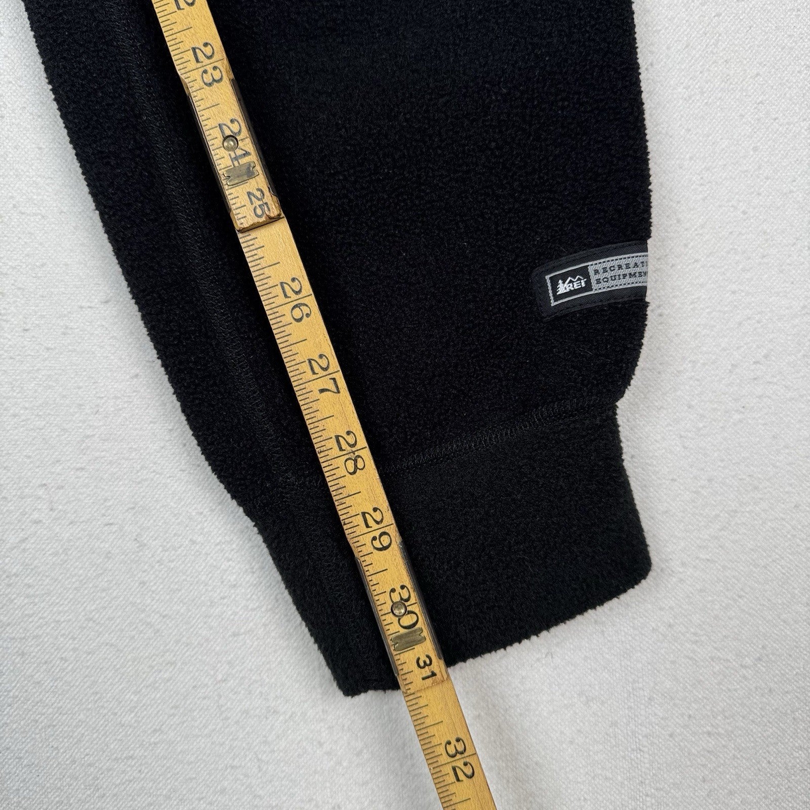 REI Fleece Pants Men's Medium M Polar Tapered Black 28x30 *Read