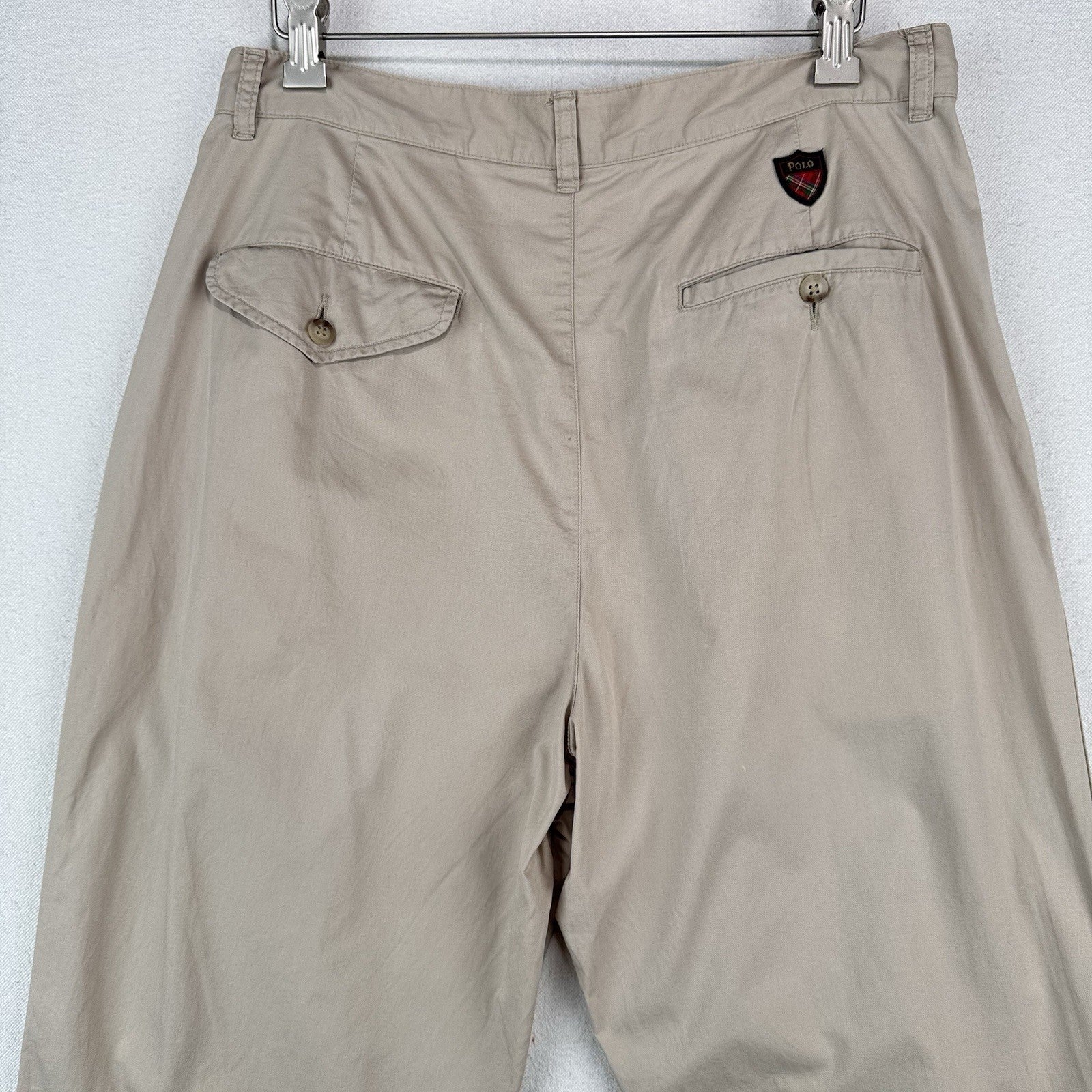 80’s Vtg Polo Ralph Lauren Andrew Lightweight Khaki Chinos 82-97 (30x30) *Read