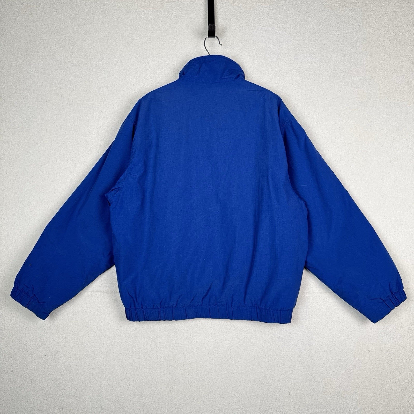 Vintage Eddie Bauer Men’s Polartec Blue Nylon Insulated Windbreaker Jacket *Read