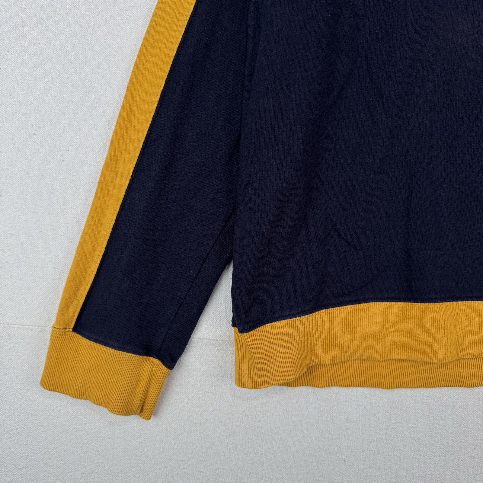 90’s Vtg Ralph Lauren Polo Jeans Co Men’s L Sweatshirt Blue Yellow Made In USA