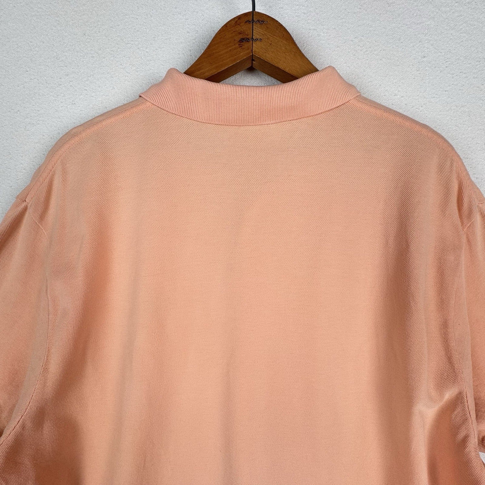 Vintage Polo Ralph Lauren Polo Shirt Mens XL Orange Mesh Pique *Distressed