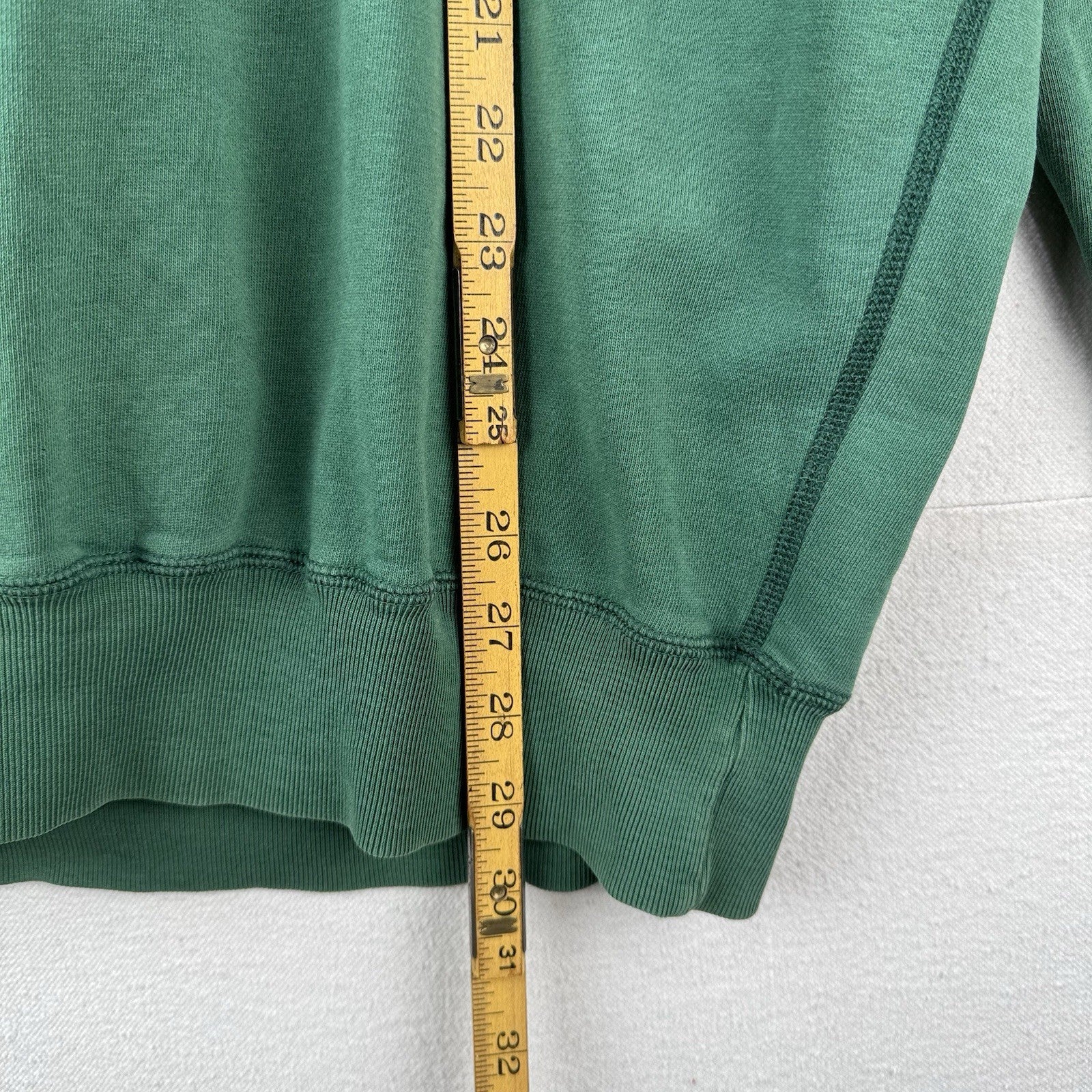 90’s Vtg Polo Ralph Lauren Crew Raglan Sweatshirt Men’s Large Green Sun-Faded