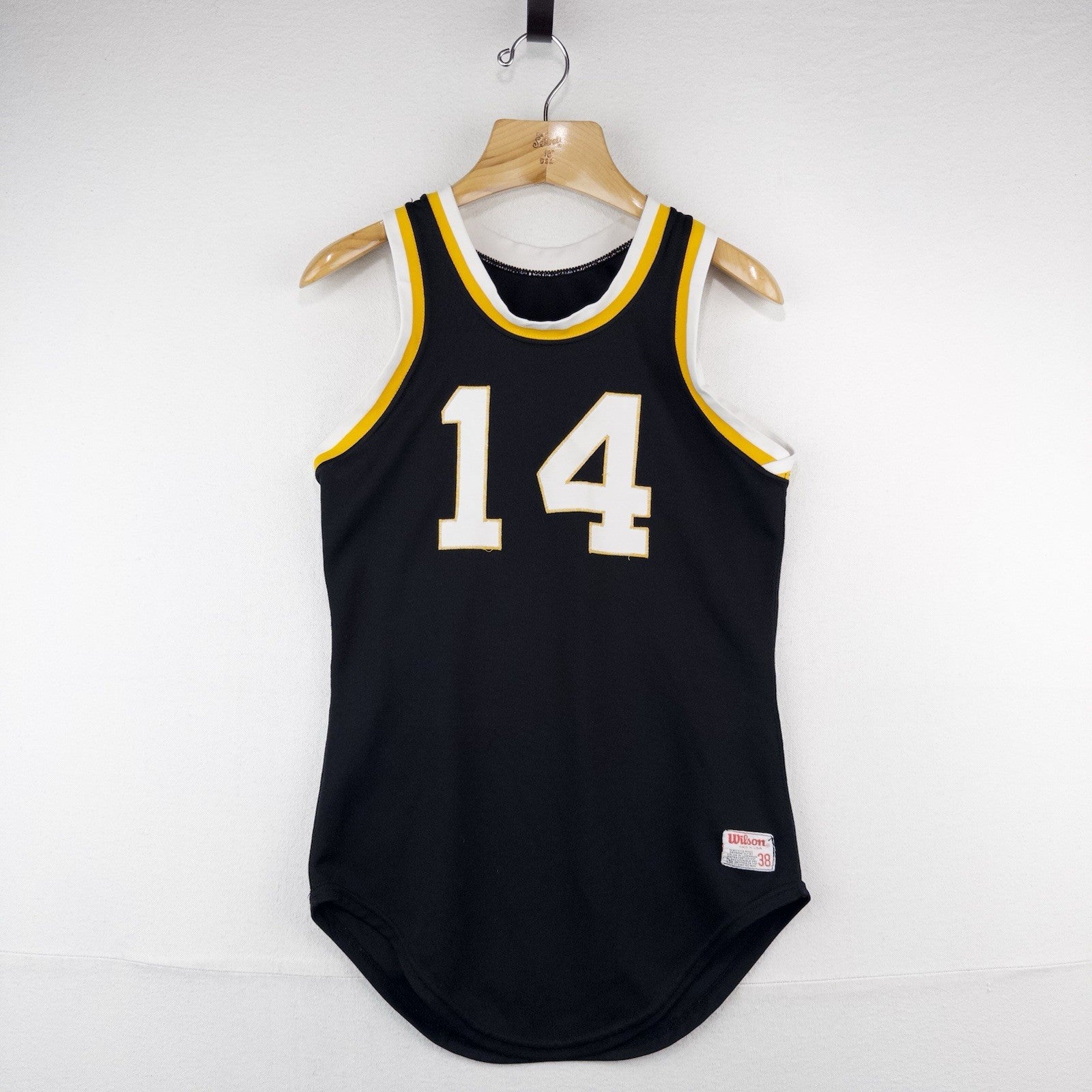 60’s Vtg Wilson Made In USA Basketball Jersey Double Sided Number 14 Medium