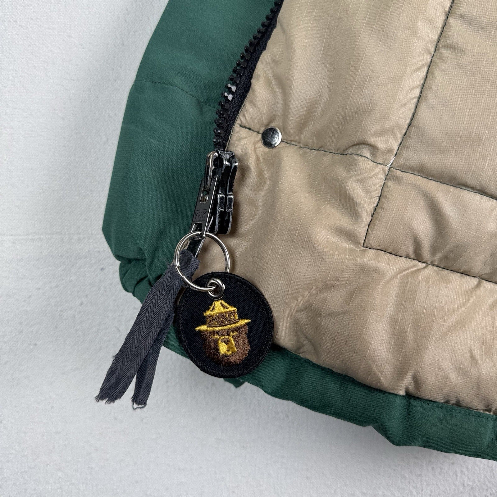 Vintage 70s REI Expedition Down Insulated Parka Mens L Green Zip Puffer Coat USA