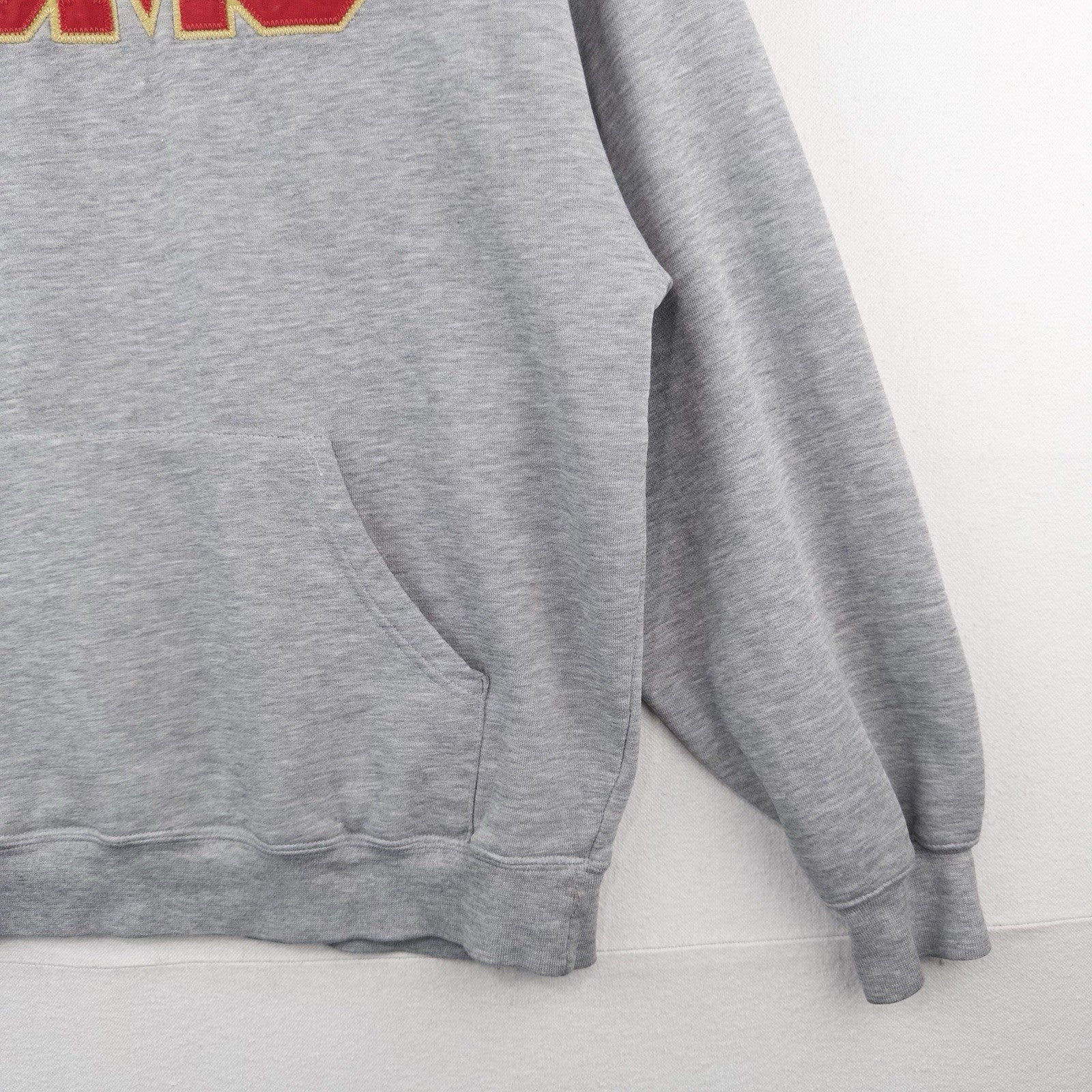 90’s Vtg Jansport USMC Men’s M Gray Hoodie Red Gold Letters *Read