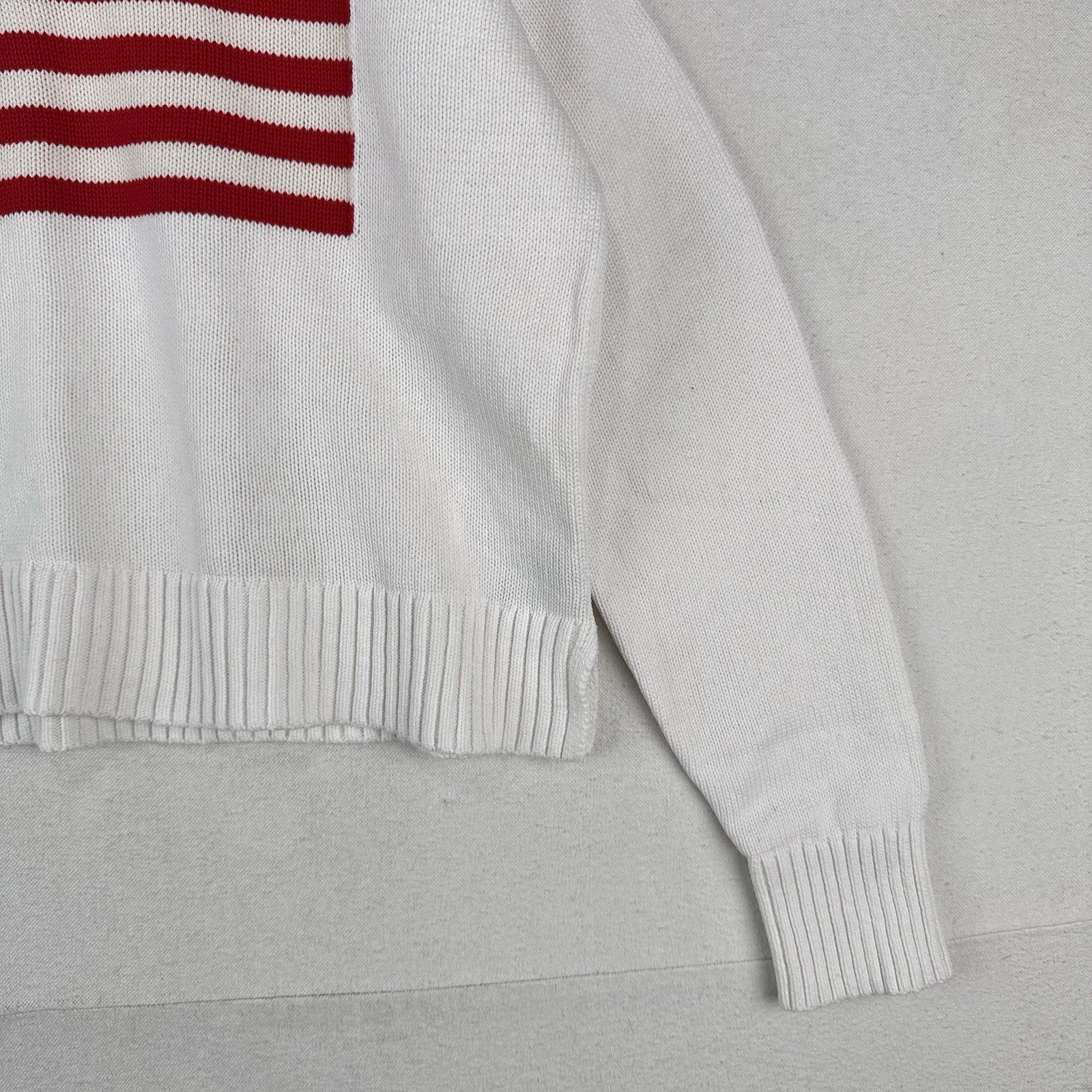 American Flag Crewneck Knit Sweater Women’s Medium Tall Old Navy