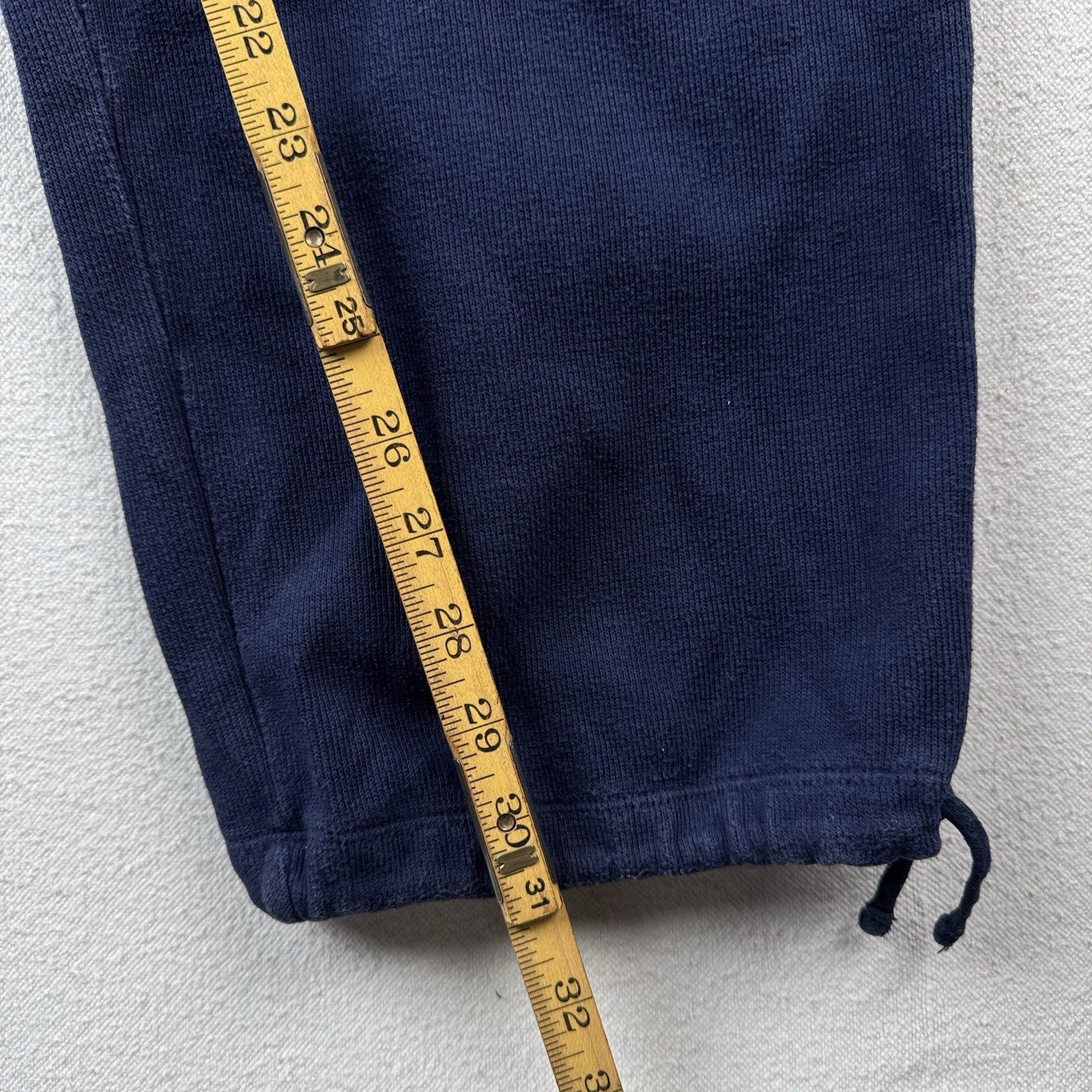 90’s Vtg Polo Ralph Lauren Men’s XL Ribbed Soft Sweatpants Navy Blue Baggy Faded