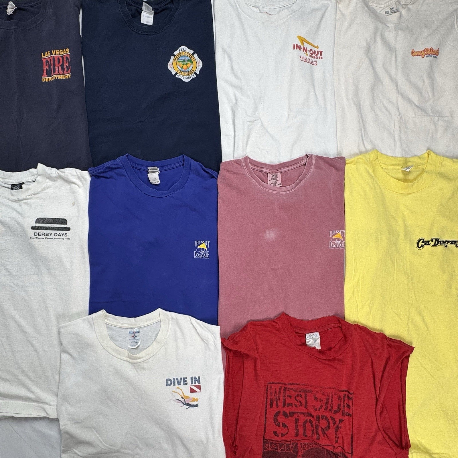 Lot of 10 Vintage T-shirt Wholesale Box M,L,XL,2XL