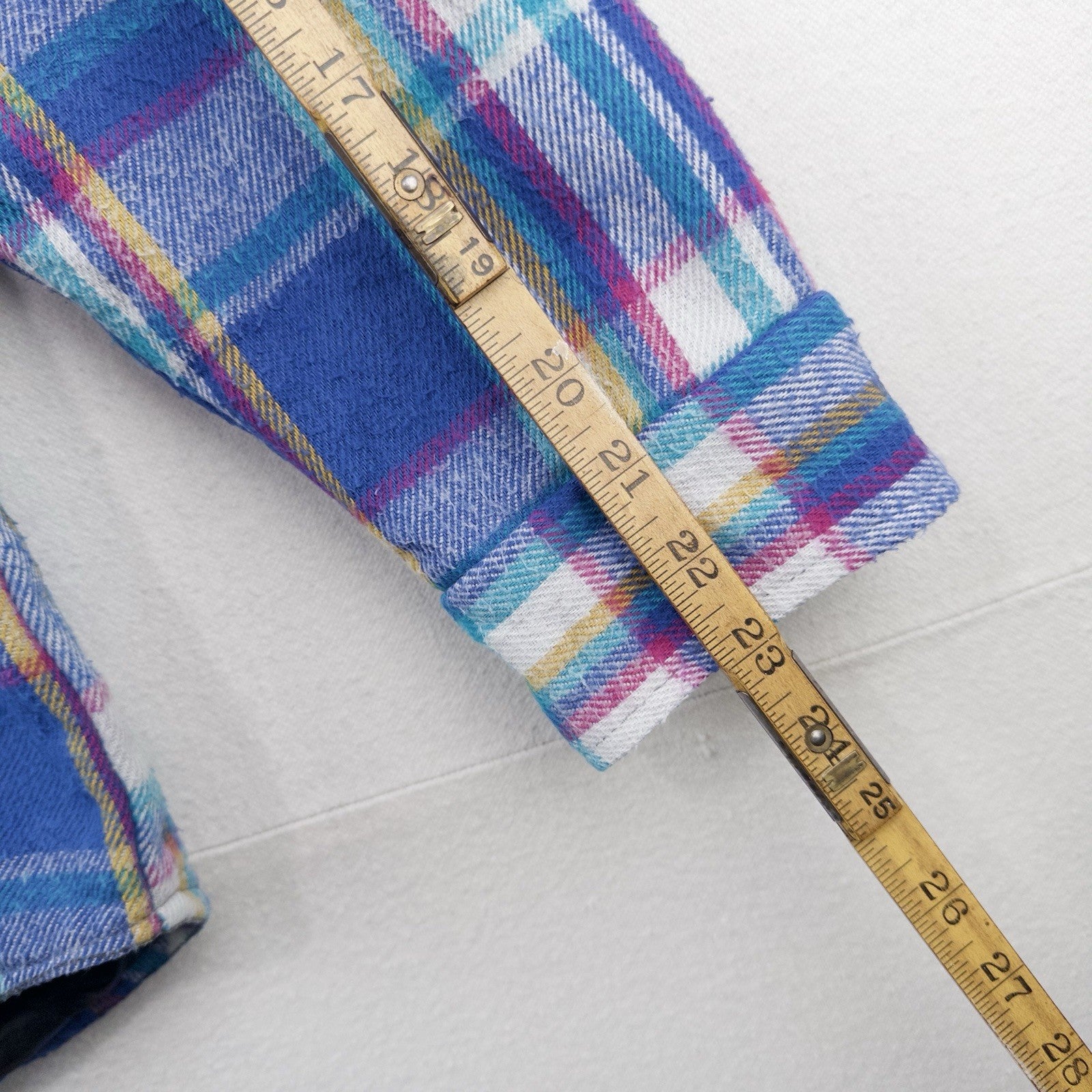 80’s Vtg Work N Sport Men’s M Heavyweight Insulated Plaid Flannel Shirt