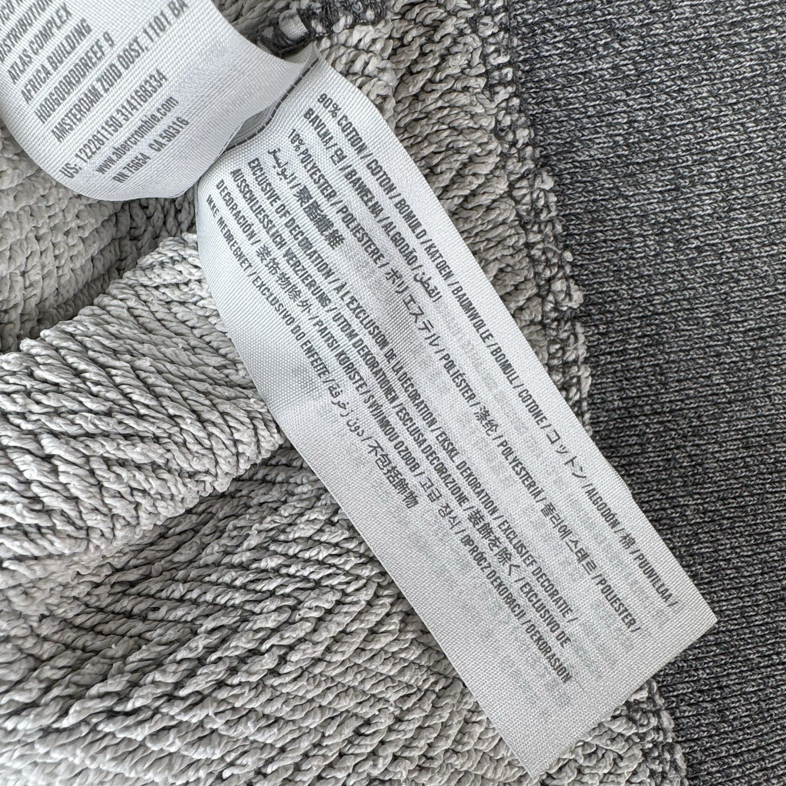 Abercrombie & Fitch Men’s M Gray Shawl Collar Cardigan Sweater Grandpa Style