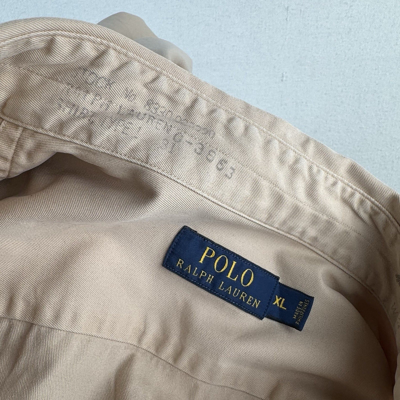 Polo Ralph Lauren Hawaiian Naval Base Military Button Down Shirt Mens XL Stencil