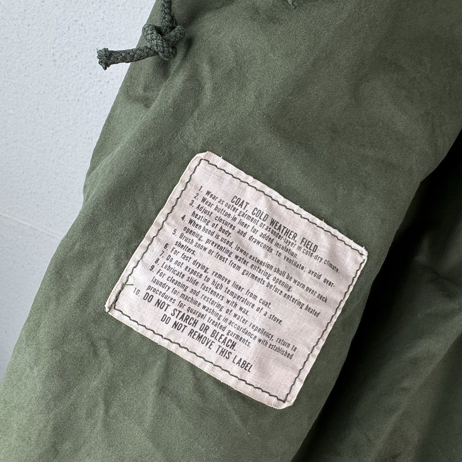 70’s Vtg Military Cold Weather Field Coat Jacket Size Small Short OG-107