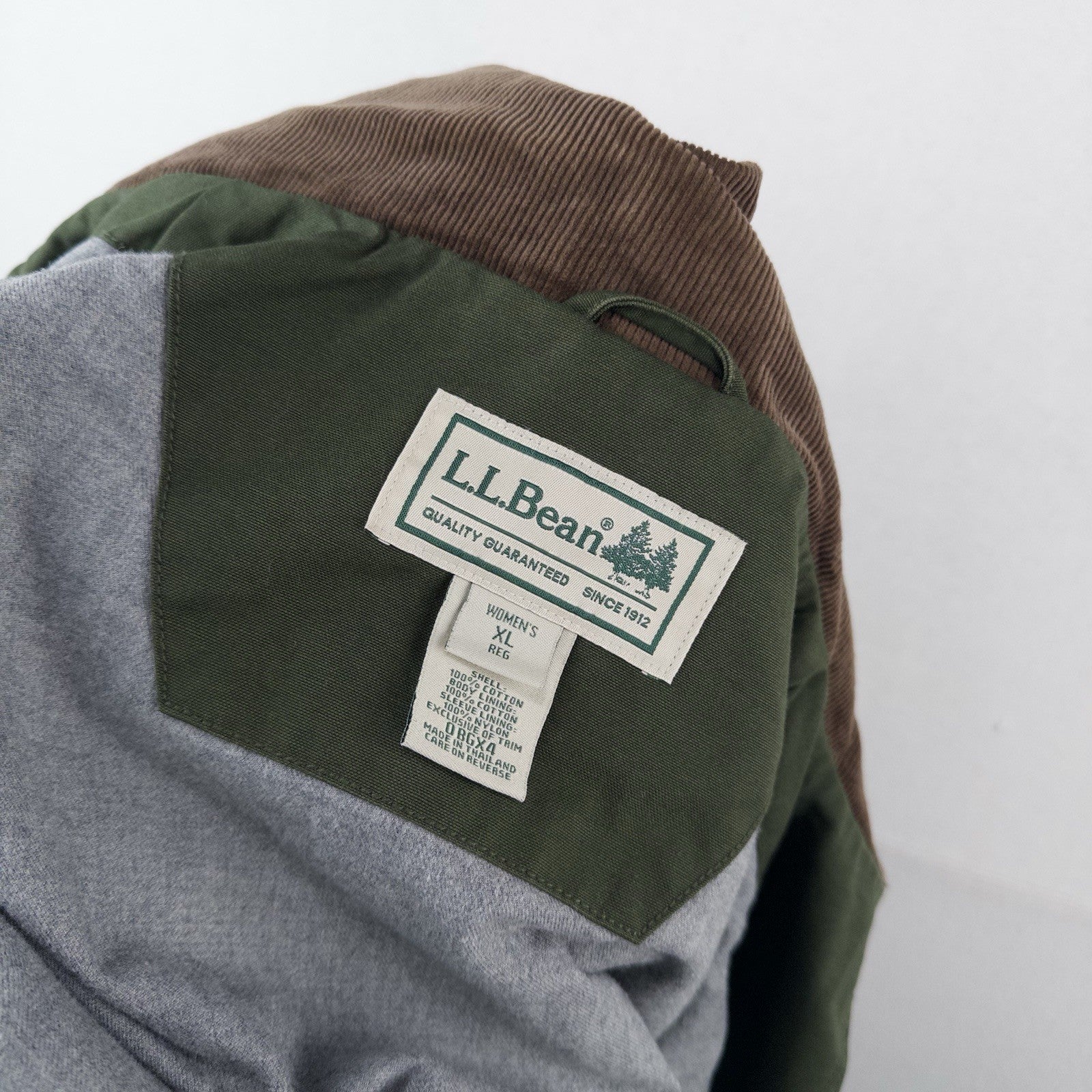90’s Vtg LL Bean Women’s XL (48) Chore Barn Coat Jacket Lined Rare Green