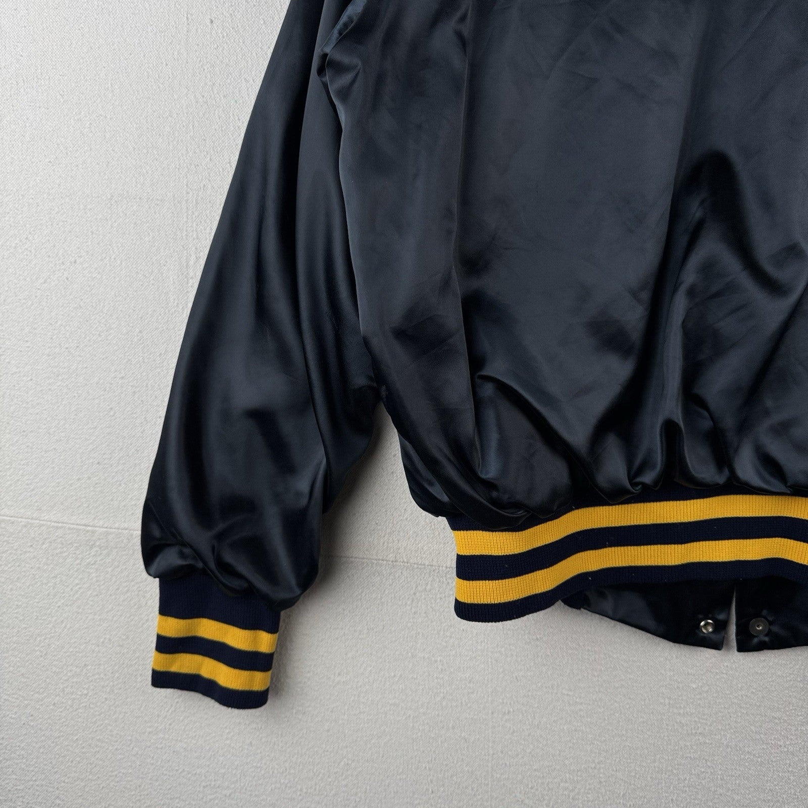 70’s-80’s Vtg KNAC 105.5 FM Long Beach CA Satin Jacket Large Pure Rock Made USA