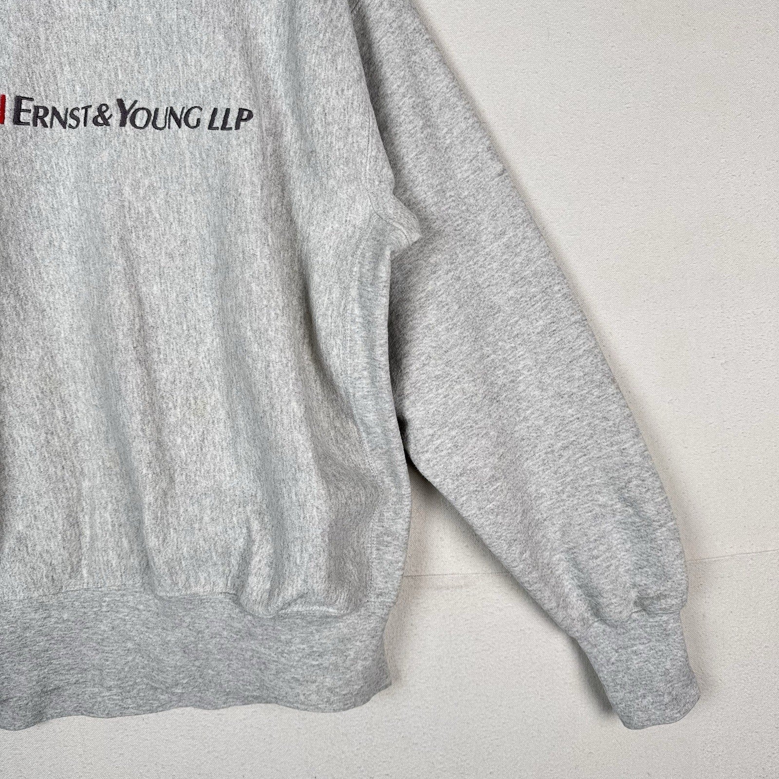 Vtg 90s Ernst & Young LLP Cross Grain Lee Heavyweight Sweatshirt XL Made In USA