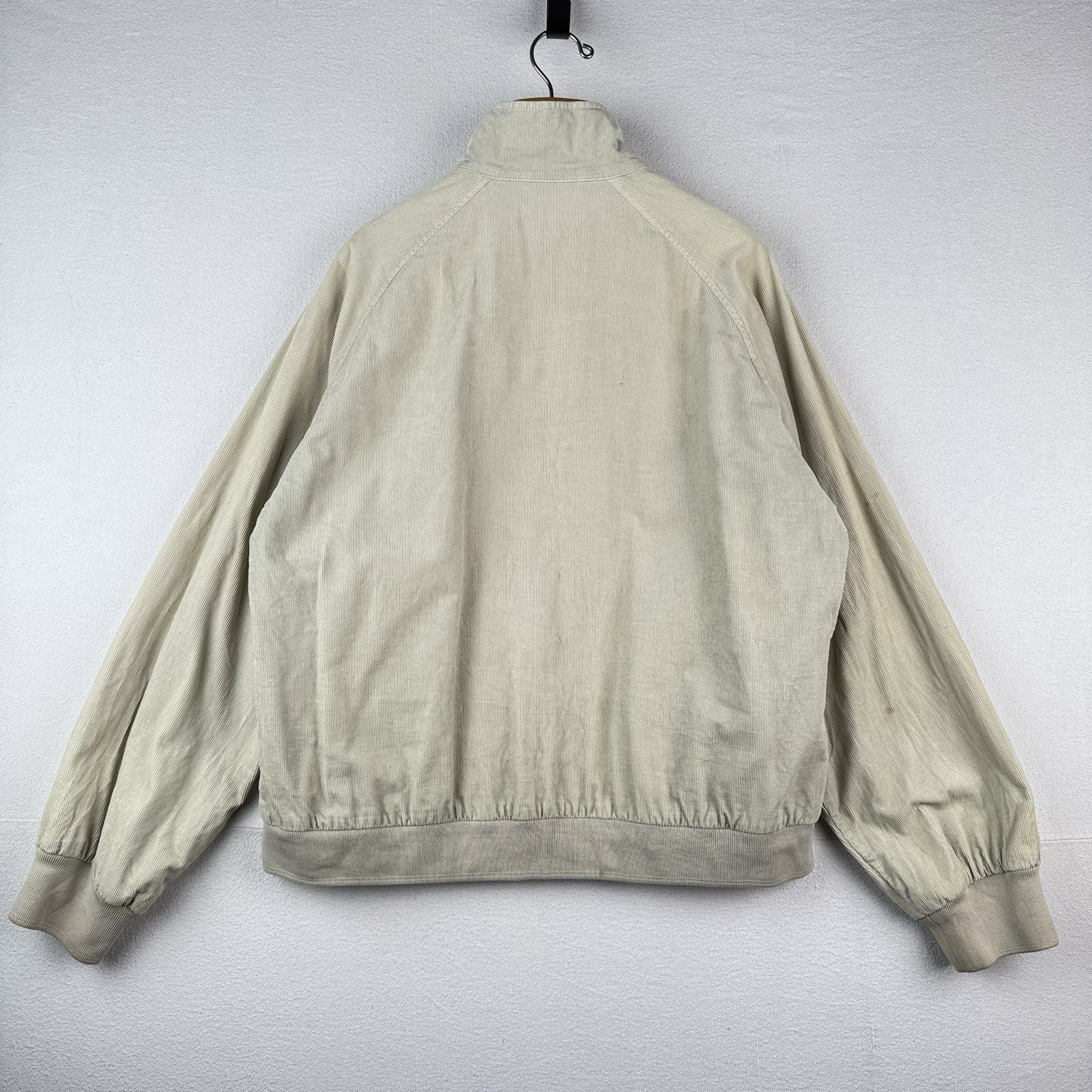 Vtg Ralph Lauren Polo Jeans Co Men’s L Harrington Corduroy Zip Bomber Jacket