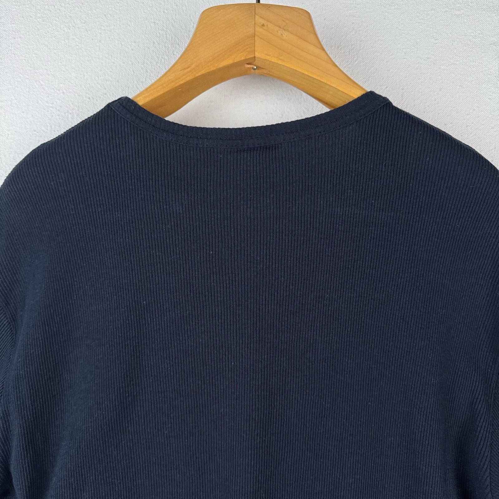 Ralph Lauren Polo Jeans Co Navy Men’s Large 67 Blue Ribbed Short Sleeve Shirt