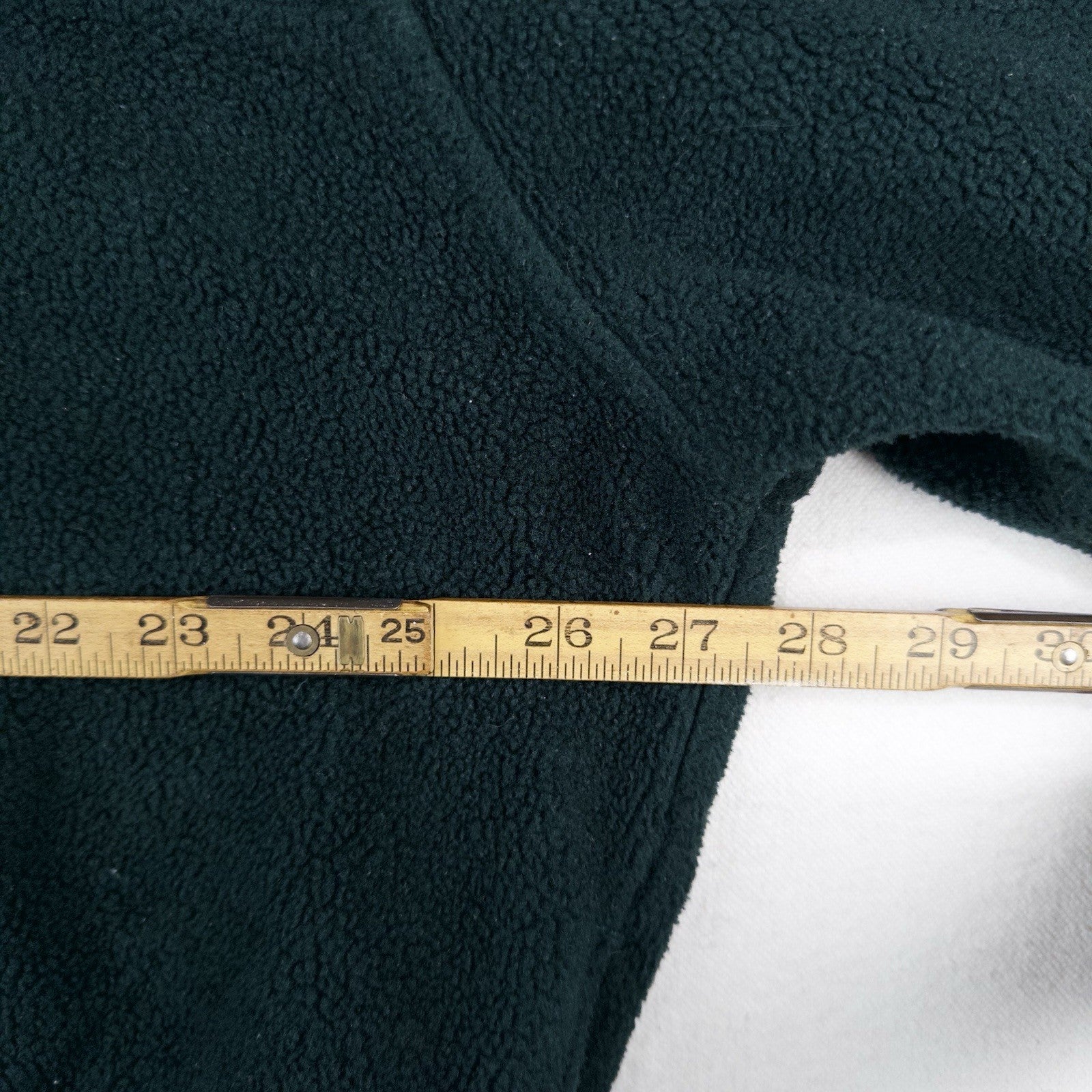 80’s Vtg LL Bean Snap Green Fleece Cursive Logo Pullover Men’s 2XL (54) USA