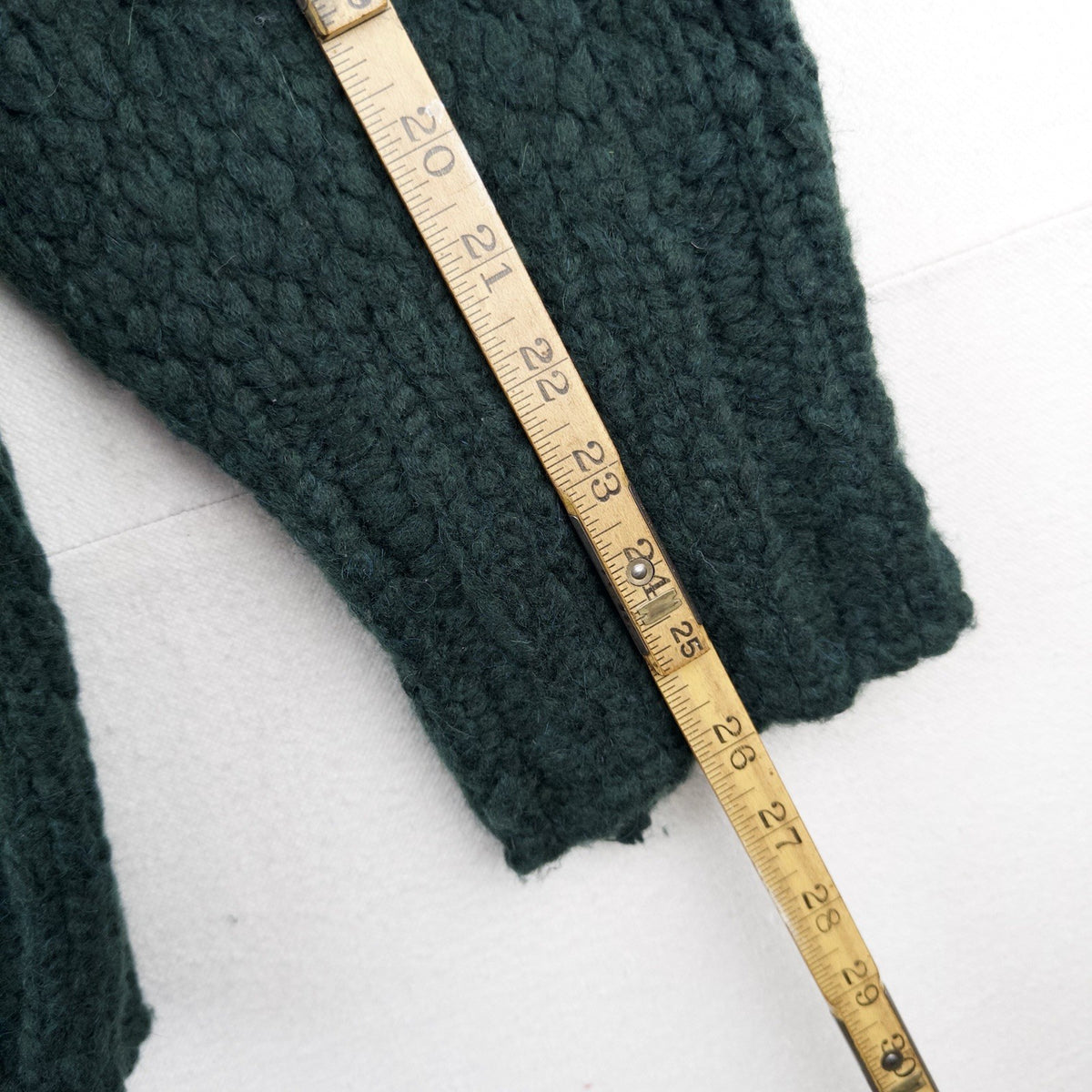 J. Crew Women's L-XL Wool/Alpaca Forest Green Oversized Turtleneck Sweater