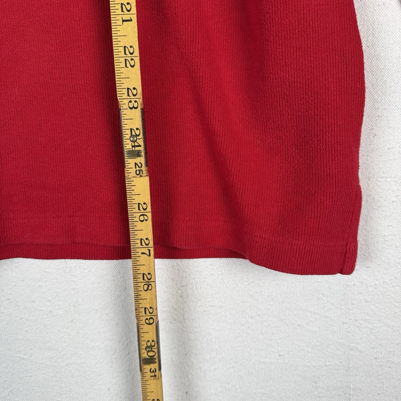 80’s Vintage Polo Ralph Lauren Quarter 1/4 Zip Pullover Sweater Mens XL Red