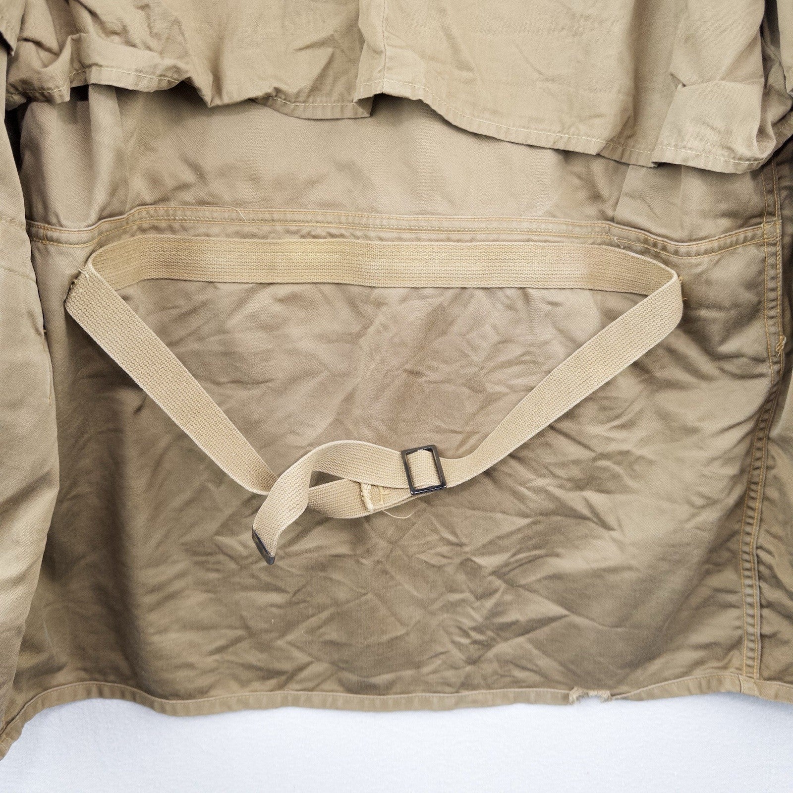 50’s Vtg JC Higgins Men’s L Canvas Hunting Jacket Tan Corduroy Shooting Coat USA