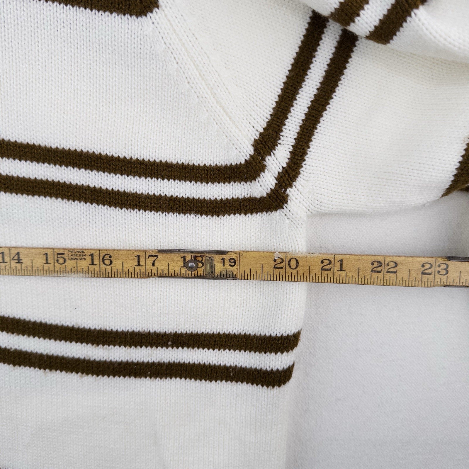 60’s Vtg Donegal Estate Mens L Orlon Acrylic Knit Polo Sweater Loop Collar Cream