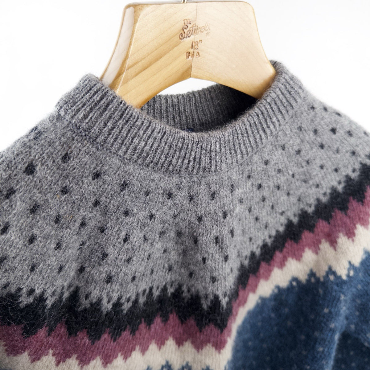90’s Vtg Woolrich Knit Sweater Wool Mohair Blend Fair Isle Men’s Medium