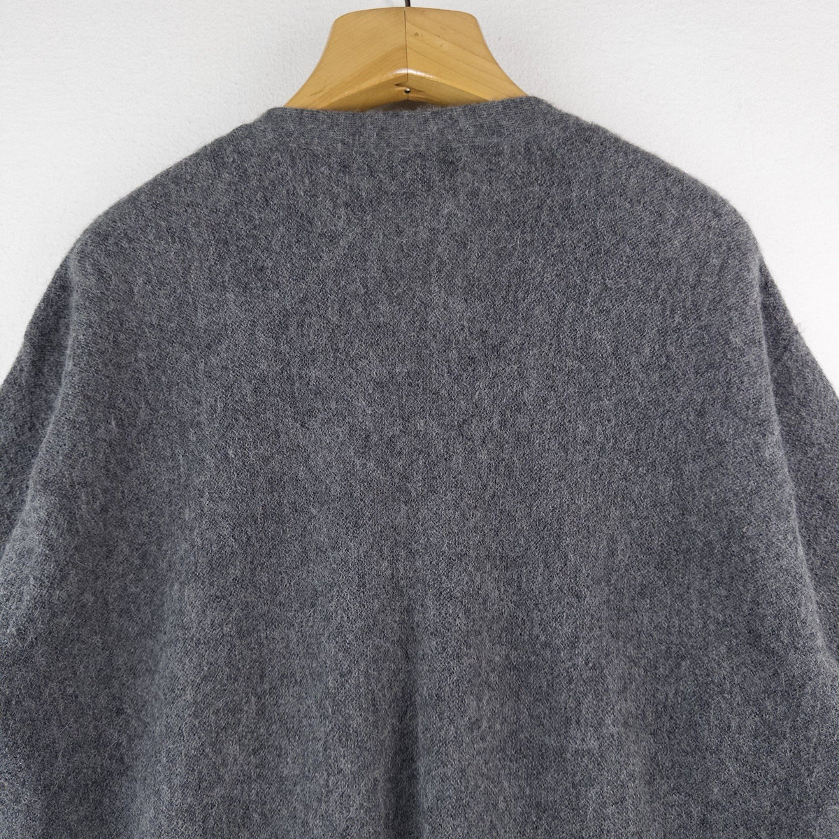 Polo Golf Ralph Lauren 100% Alpaca Gray V-neck  Cardigan Mens Large Pockets Peru