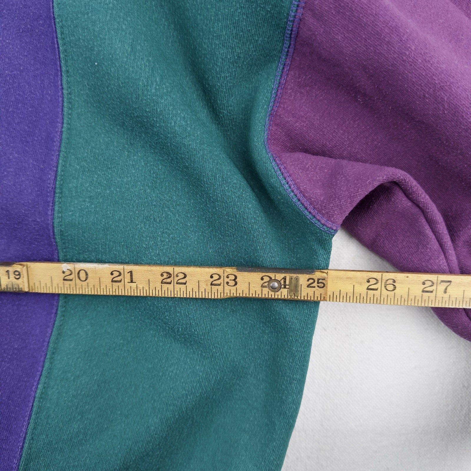 90’s Vtg Chaps Ralph Lauren Men’s L Color Block V-Neck Sweatshirt Sweater