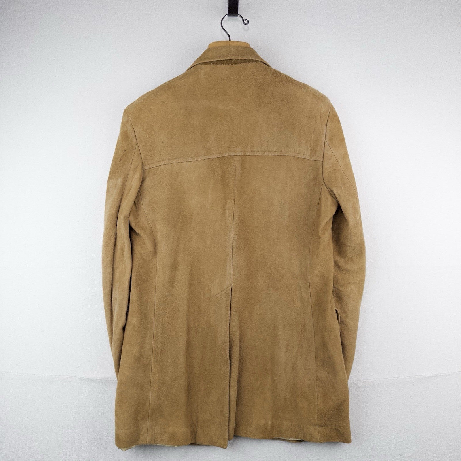 70’s Vtg M.S. McClellan Mens 36 Leather Suede Sport Coat Jacket Camel Tan *Read
