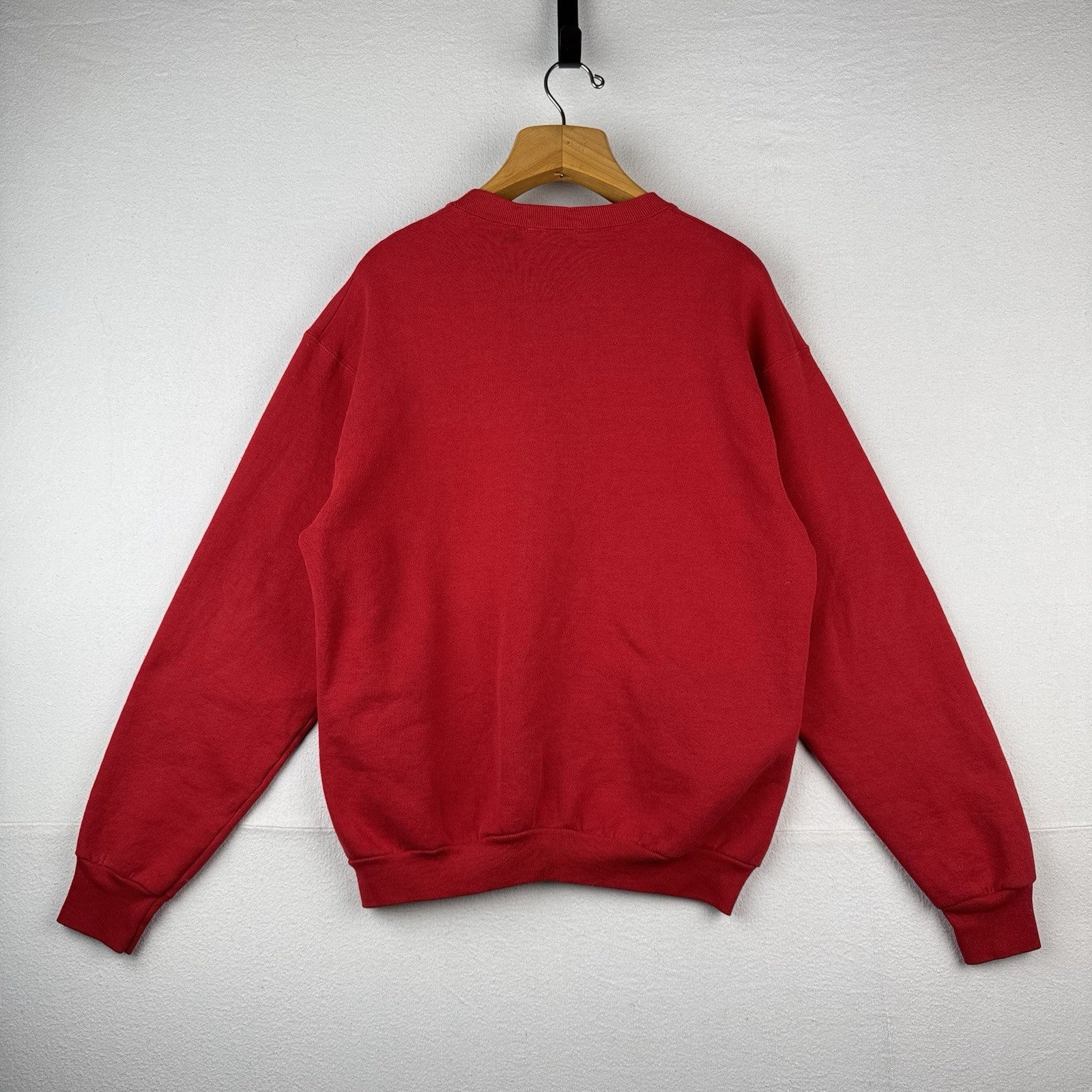 80’s Vtg Polo Ralph Lauren Sweatshirt Men XL Scribble Crest Red No Side Seam USA