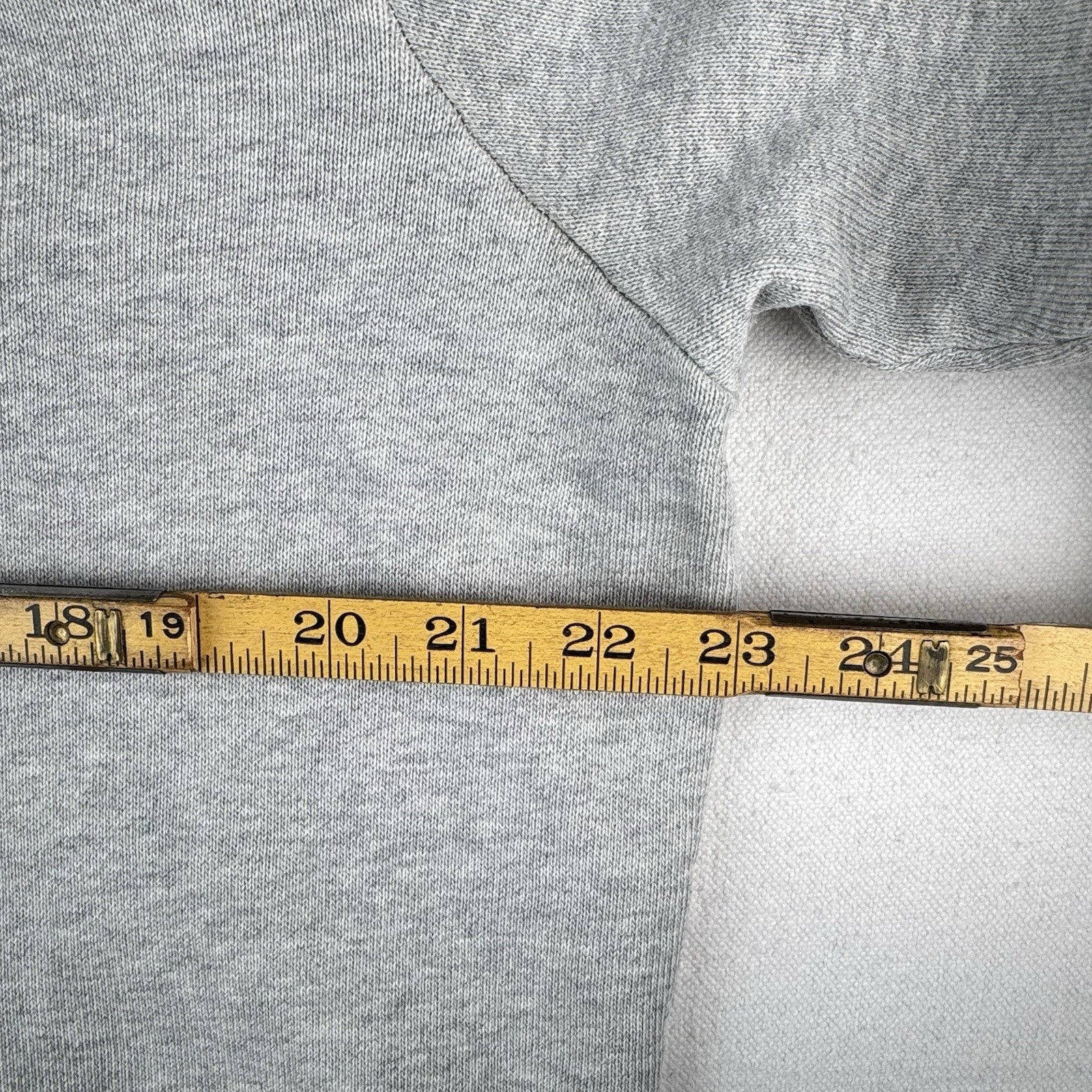90s Vintage Polo Ralph Lauren Mens Large Henley Sweatshirt Gray *Distressed