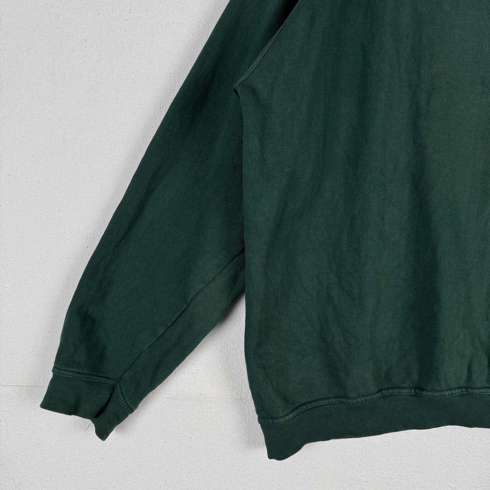 Vintage 80s Polo Ralph Lauren Men’s L Mock-neck Sweatshirt Green Made In USA